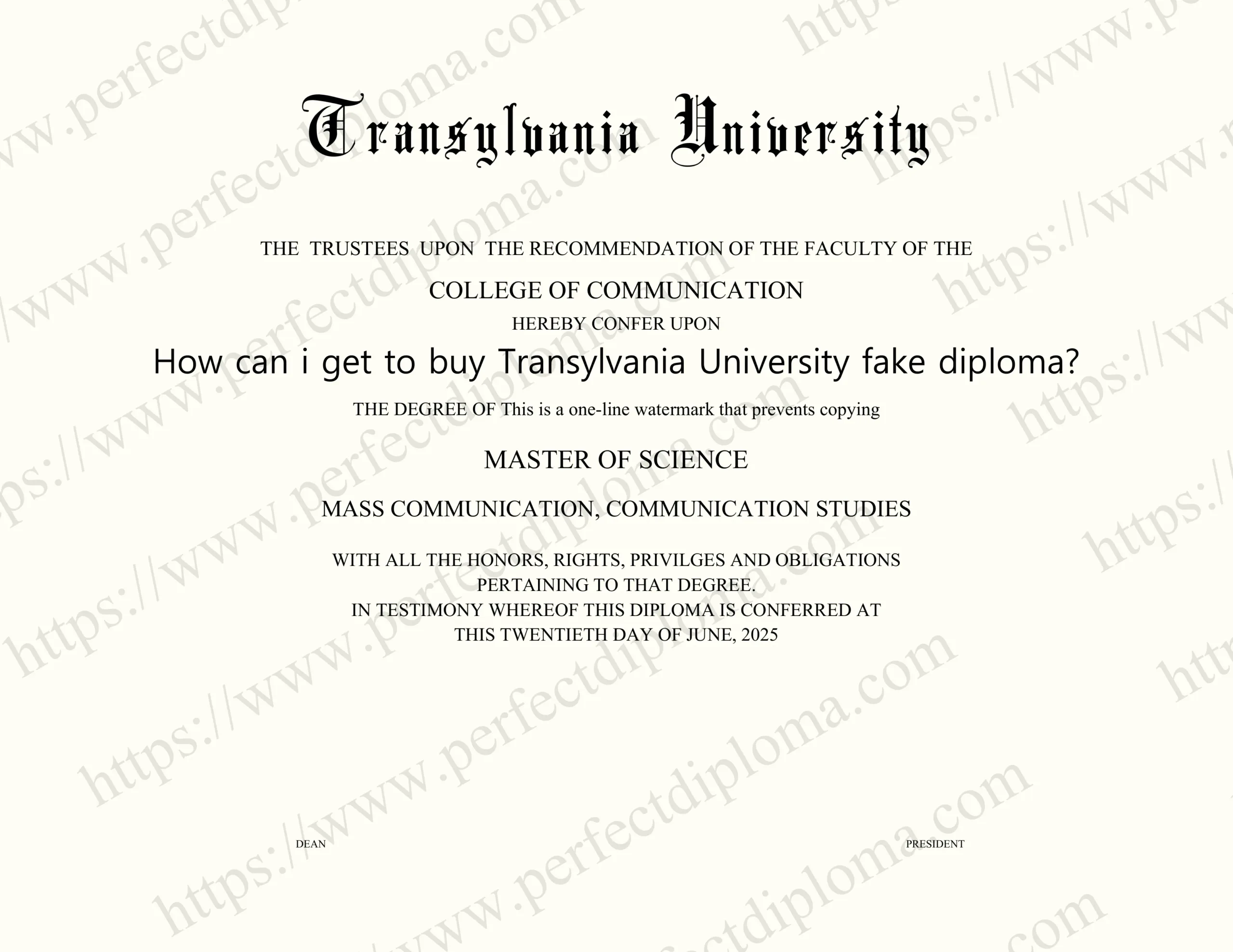 How can i get to buy Transylvania University fake diploma?