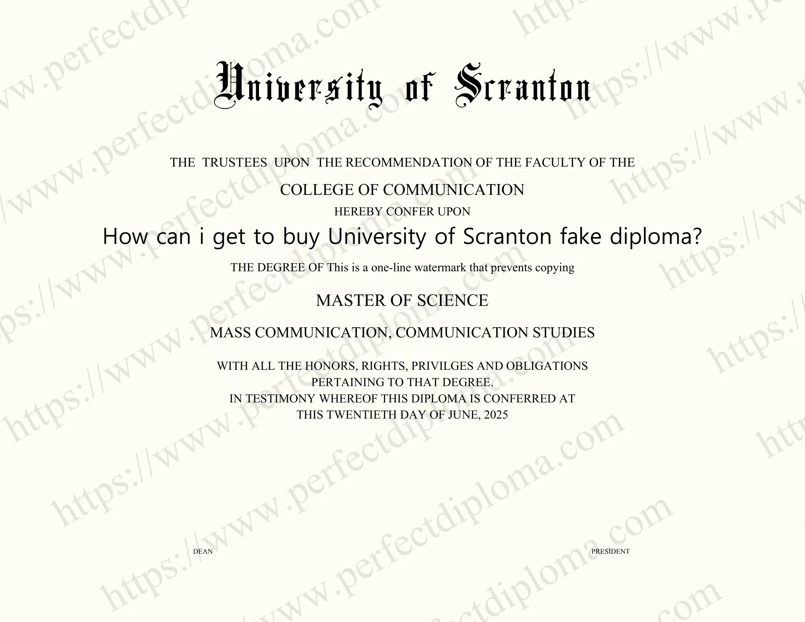 How can i get to buy University of Scranton fake diploma?