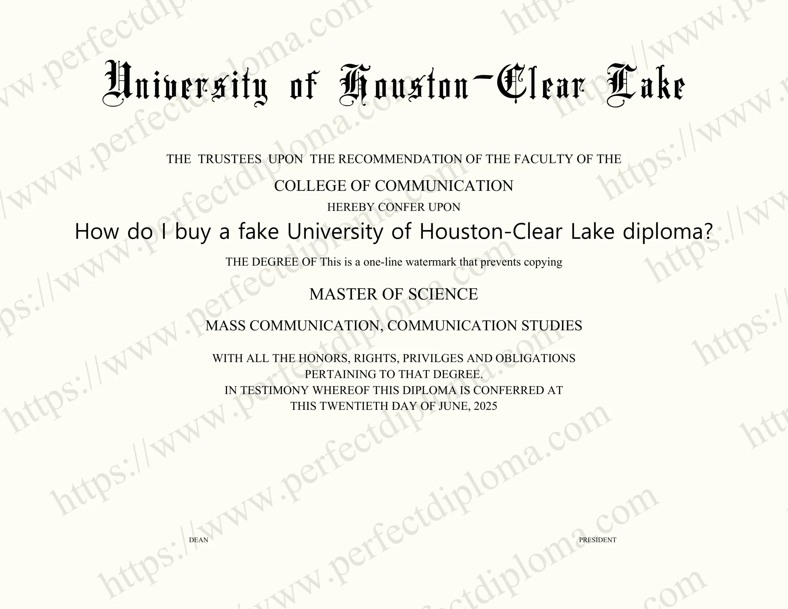 How do I buy a fake University of Houston-Clear Lake diploma?