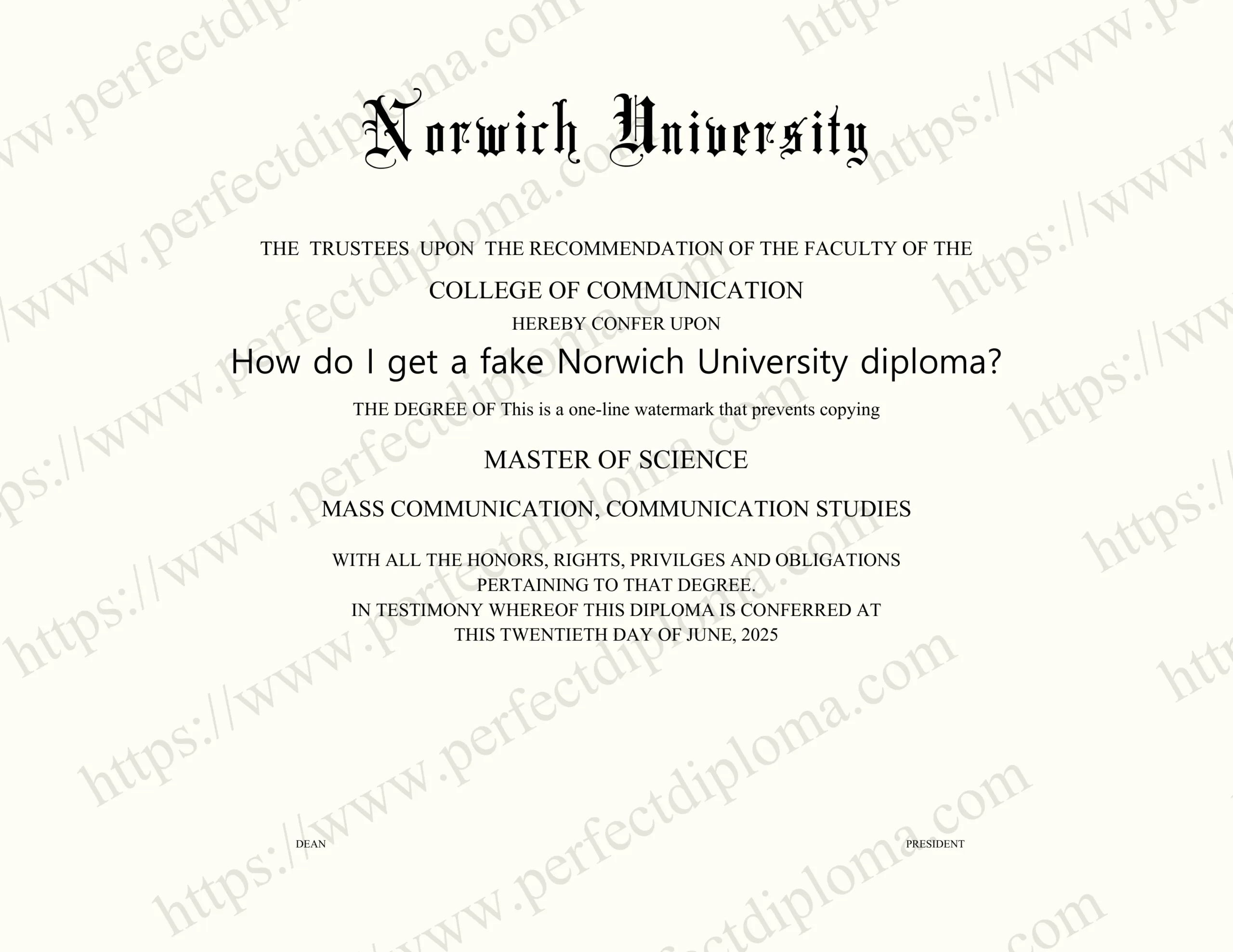 How do I get a fake Norwich University diploma?
