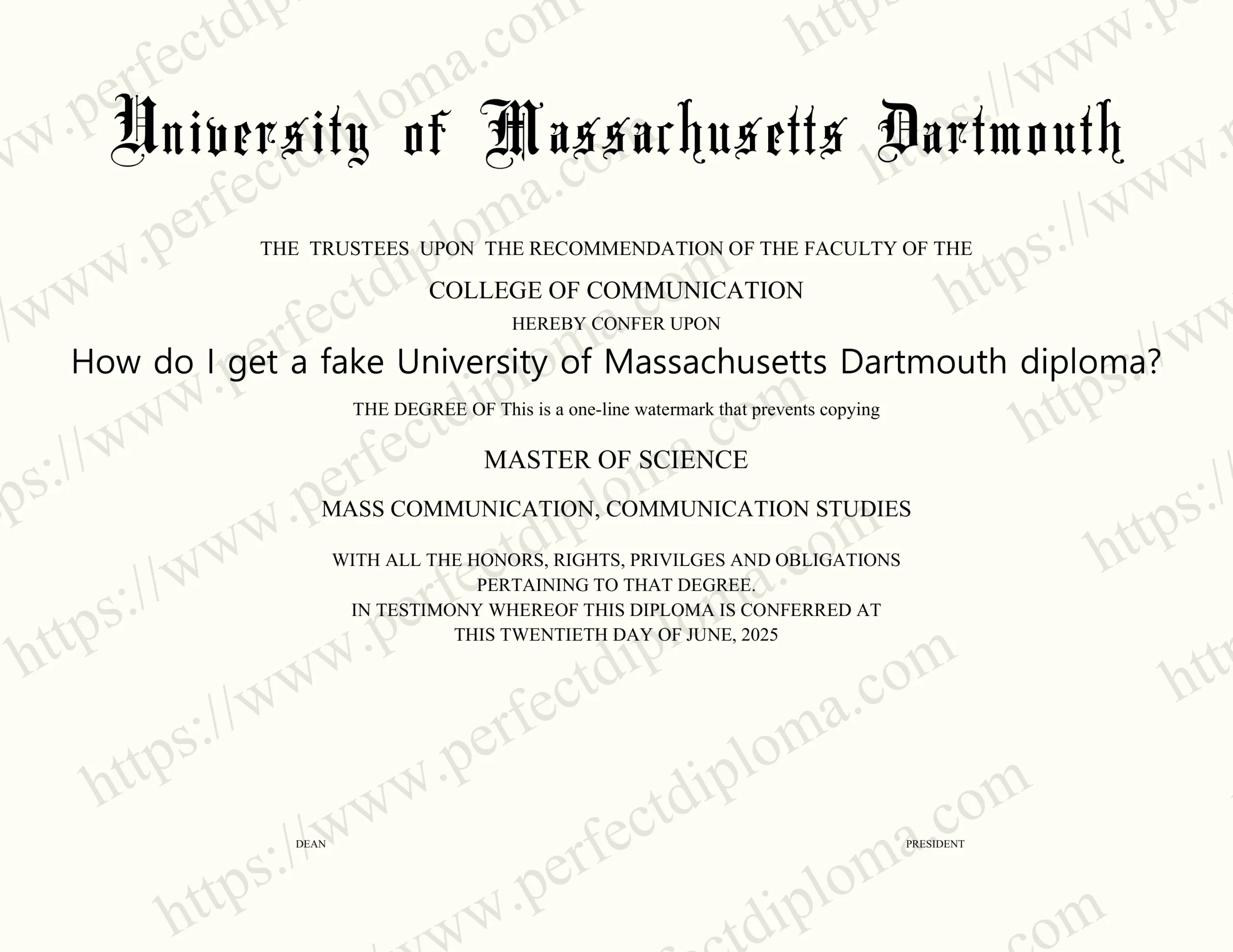 How do I get a fake University of Massachusetts Dartmouth diploma?