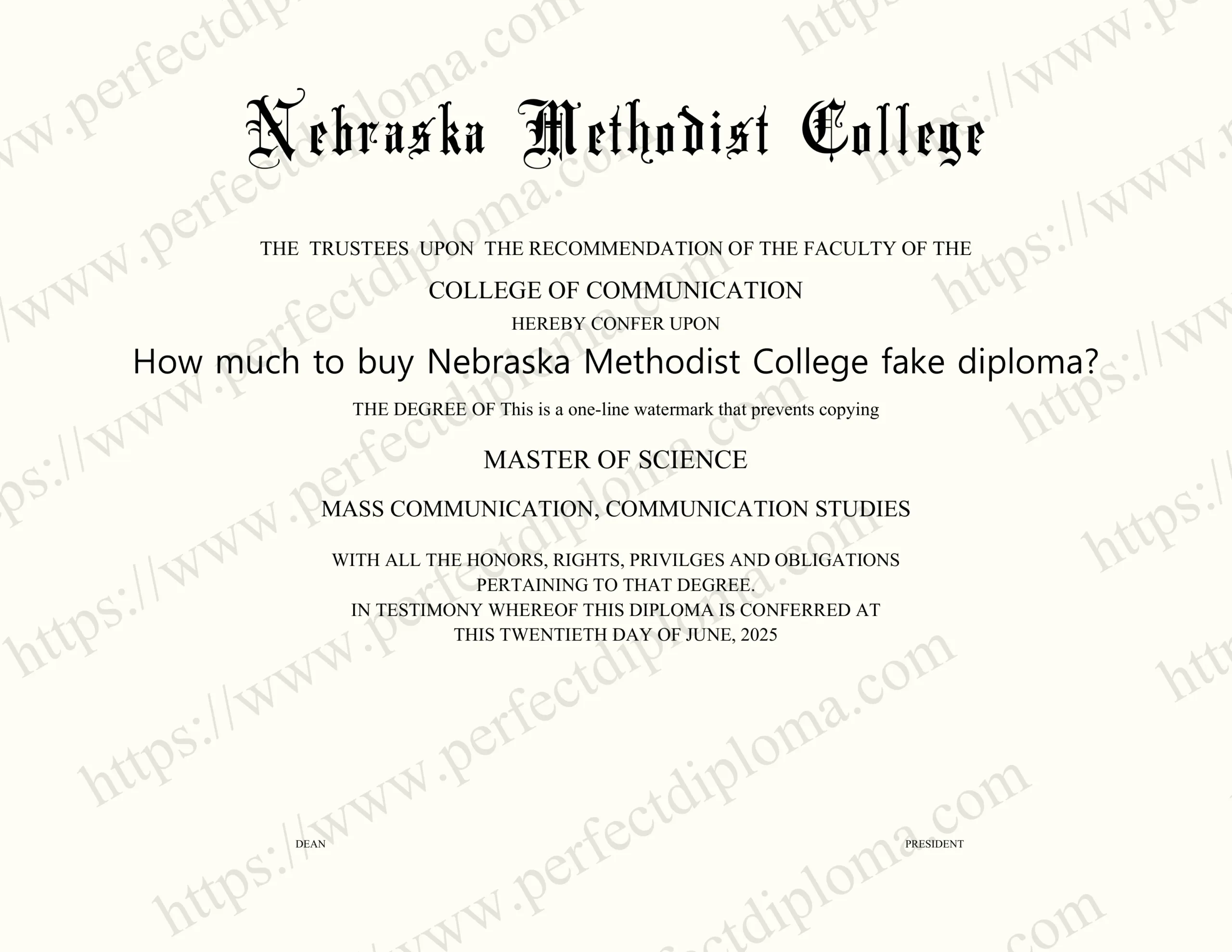 How much to buy Nebraska Methodist College fake diploma?