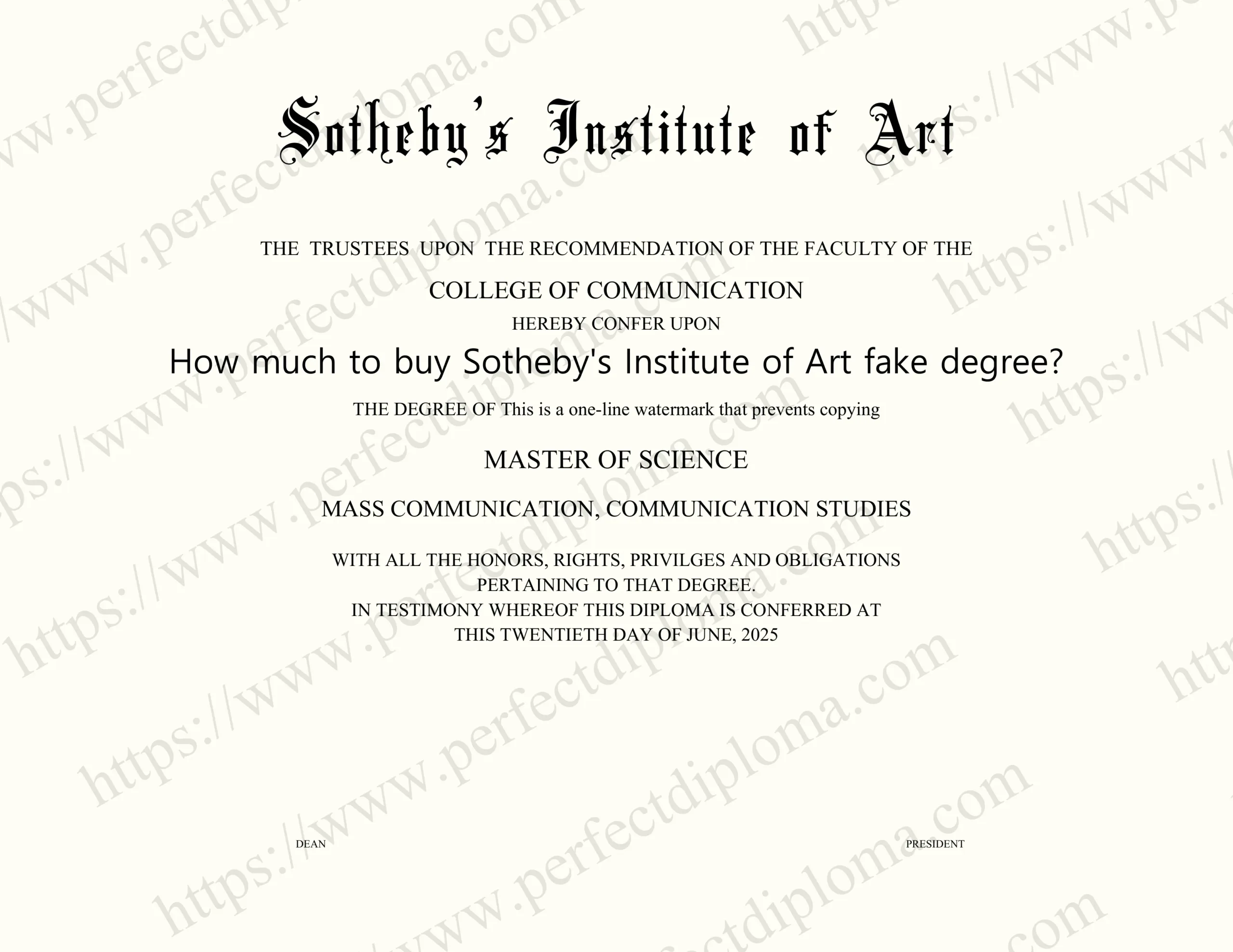How much to buy Sotheby's Institute of Art fake degree?