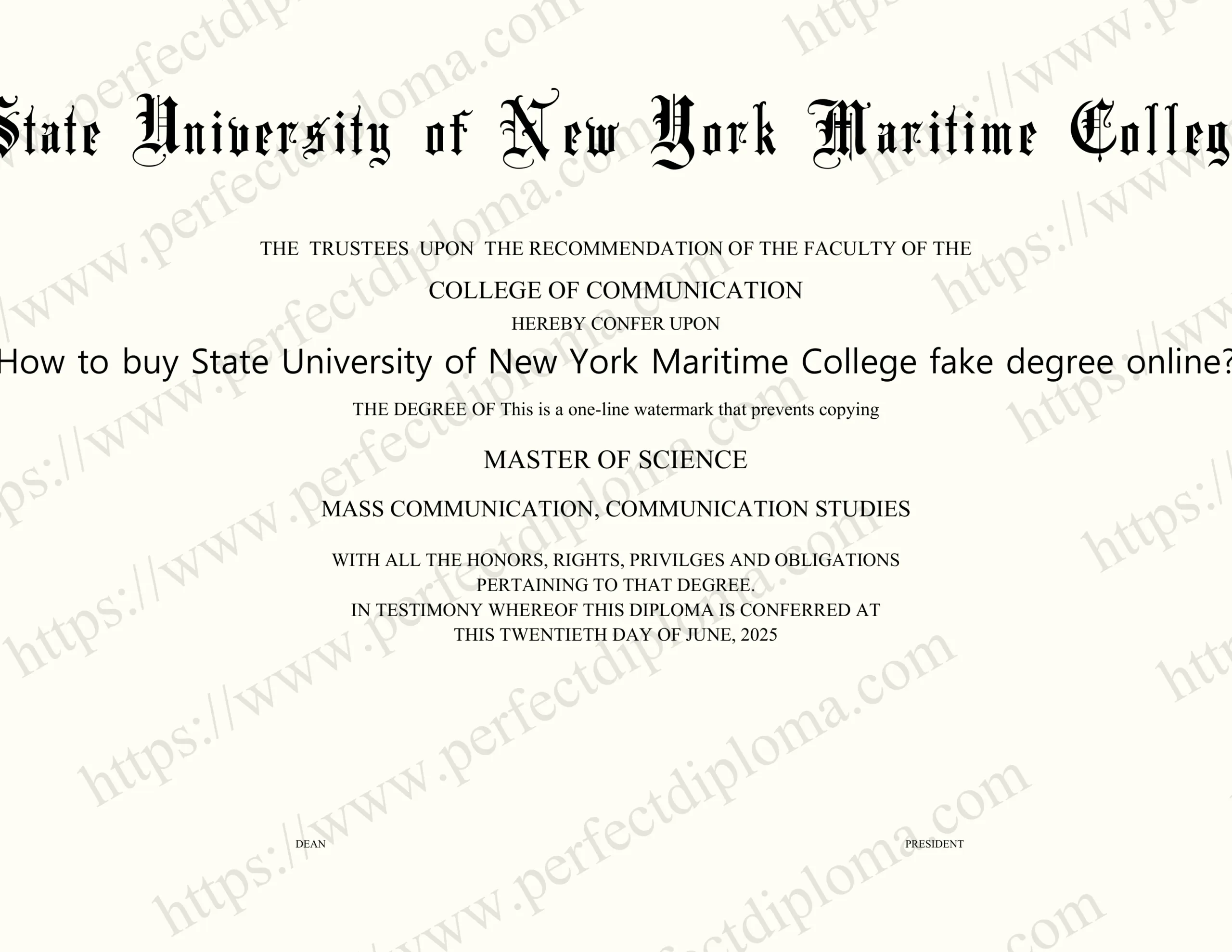 How to buy State University of New York Maritime College fake degree online?