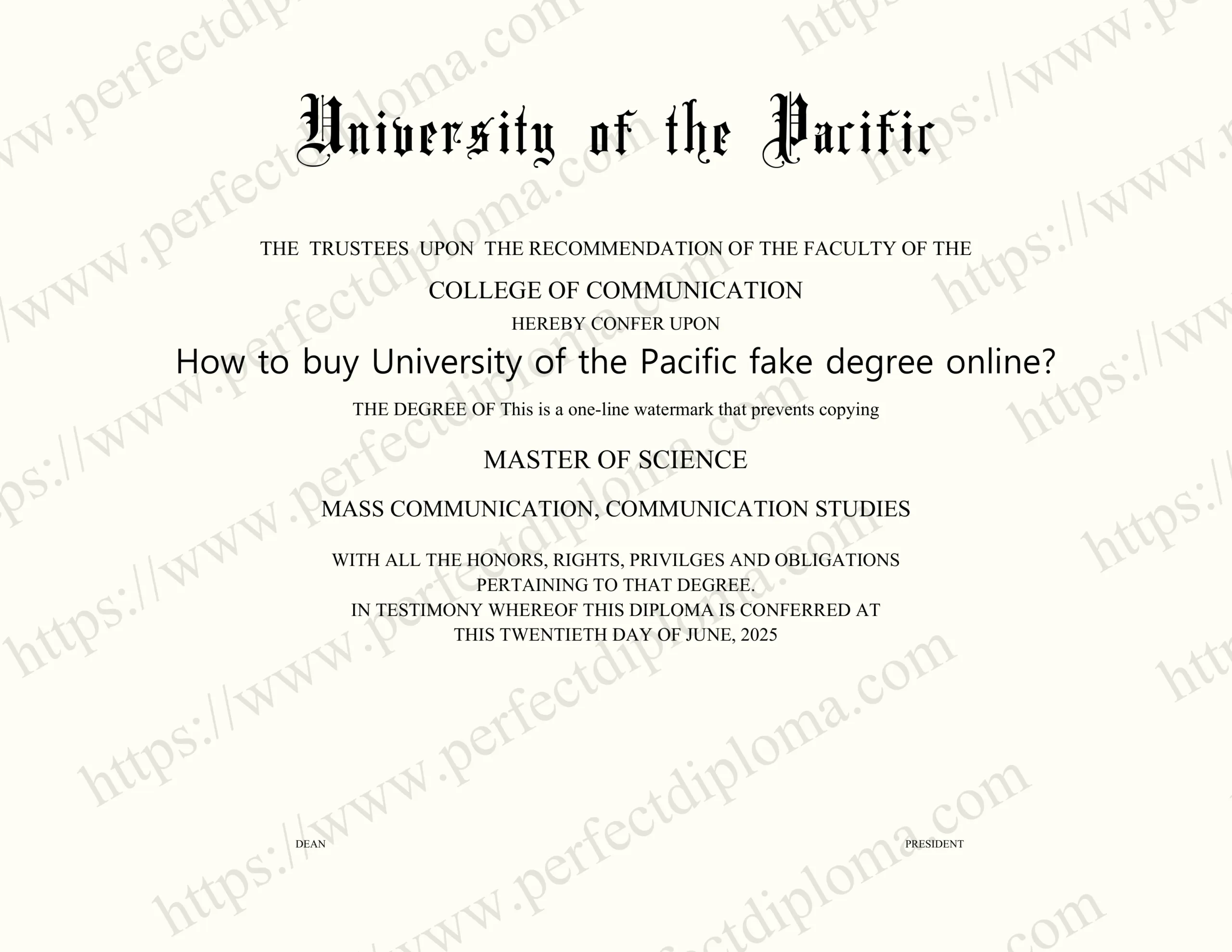 How to buy University of the Pacific fake degree online?
