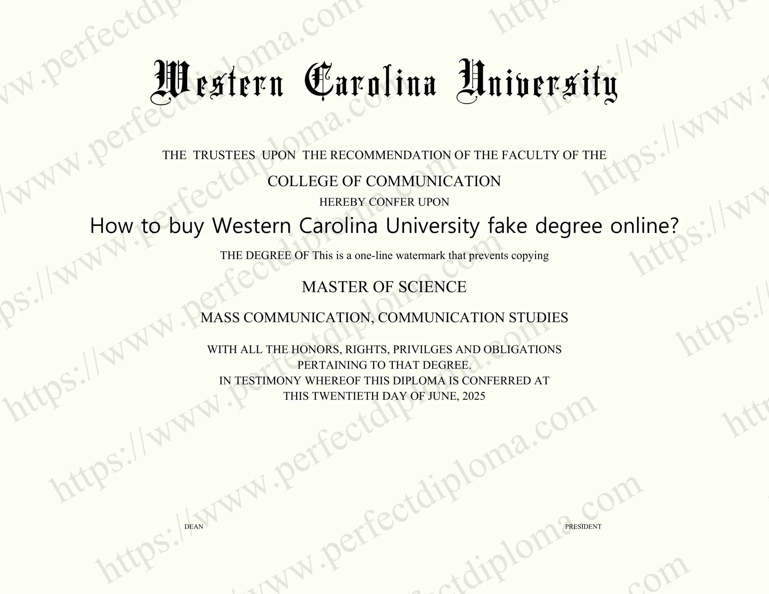 How to buy Western Carolina University fake degree online?