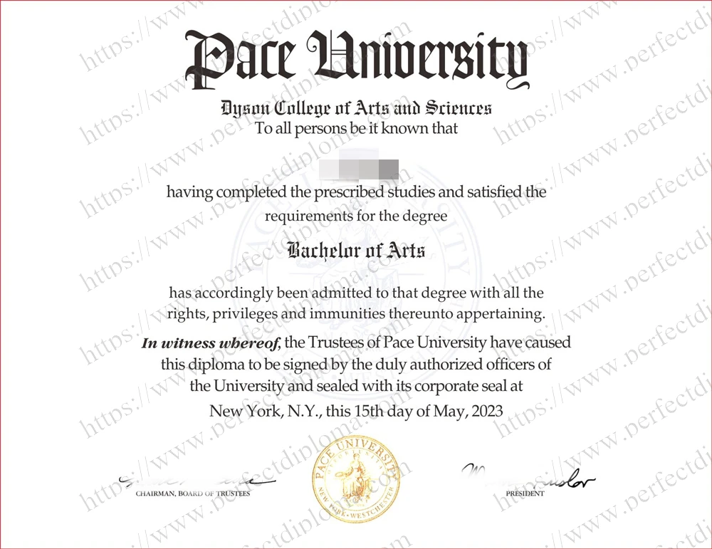 How to make the Pace University certificate?