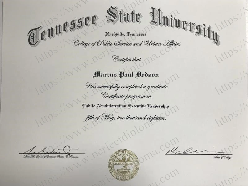 Purchase a Tennessee State University fake degree online.