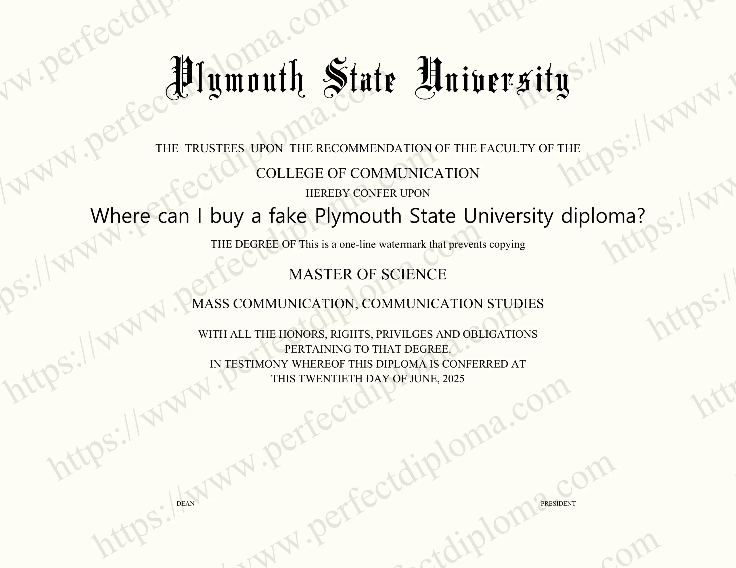Where can I buy a fake Plymouth State University diploma?