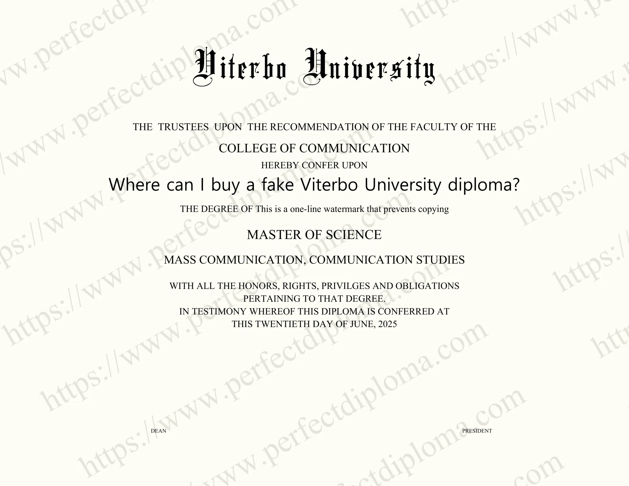 Where can I buy a fake Viterbo University diploma?