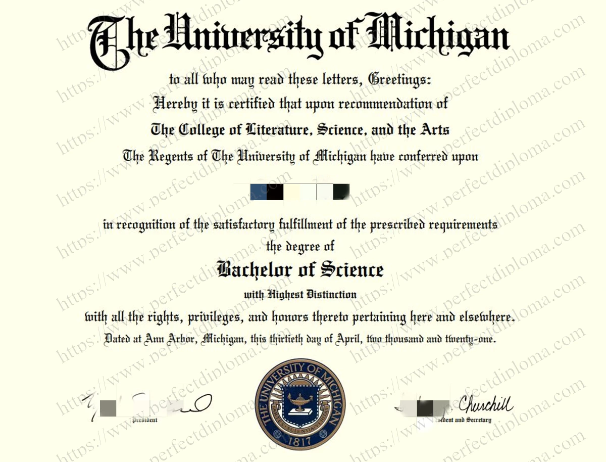 Where can i get to buy The University of Michigan fake certificate?