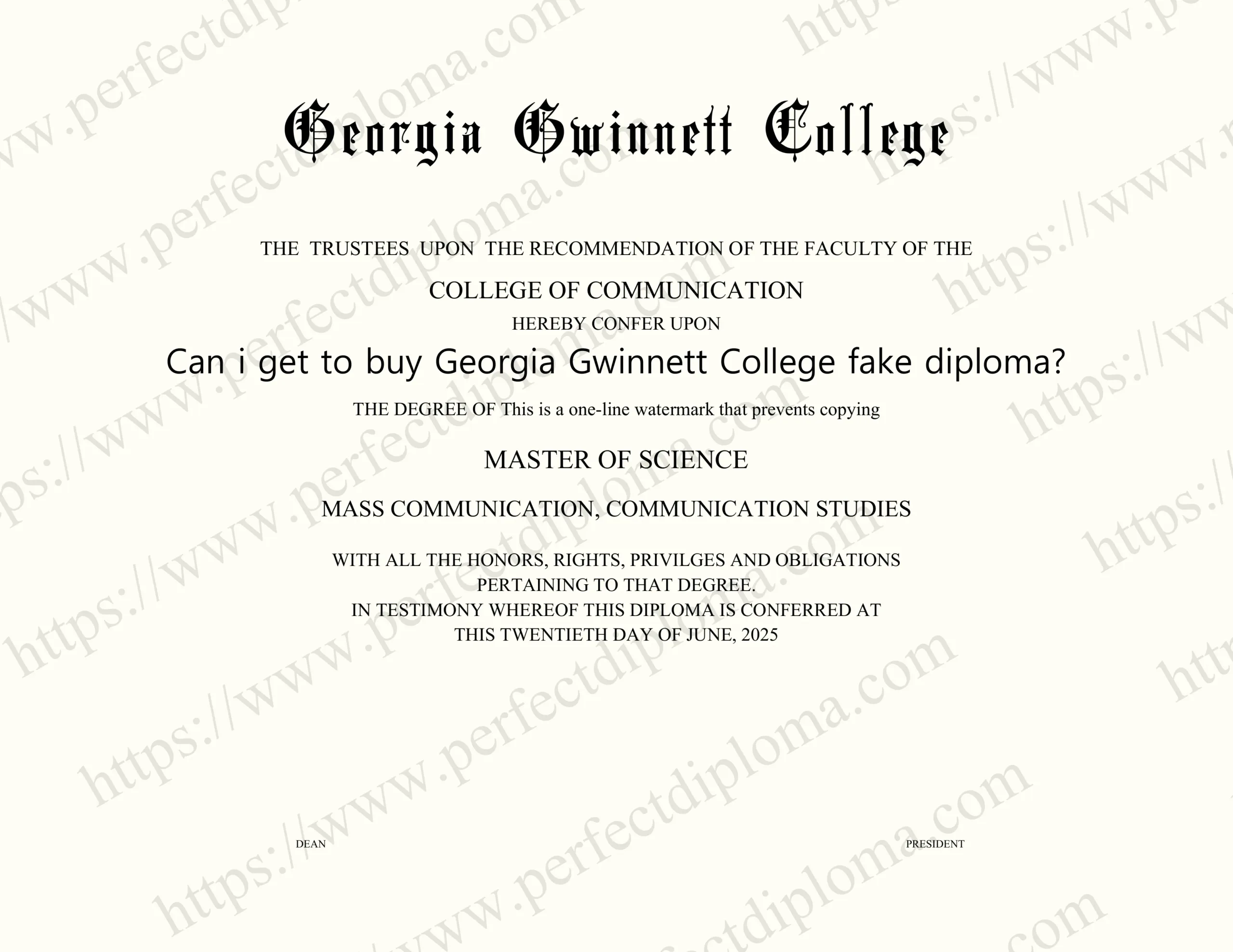 Can i get to buy Georgia Gwinnett College fake diploma?