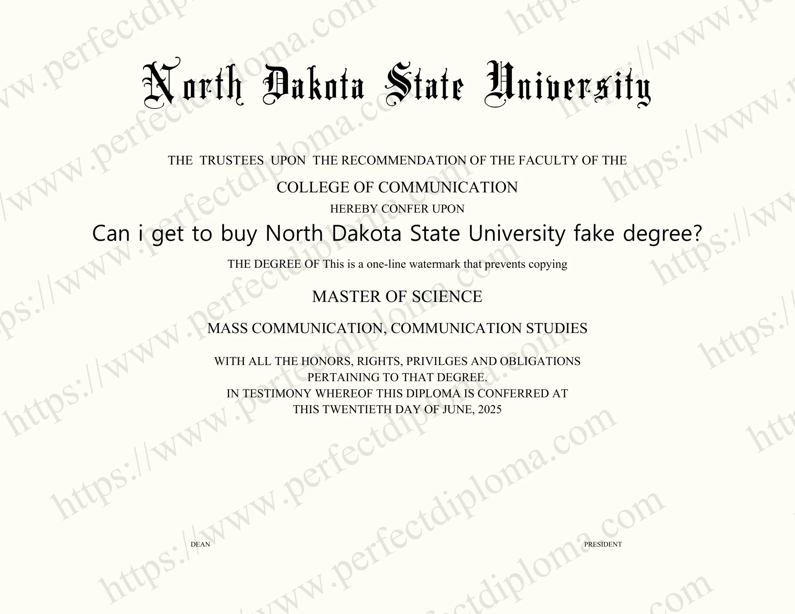 Can i get to buy North Dakota State University fake degree?