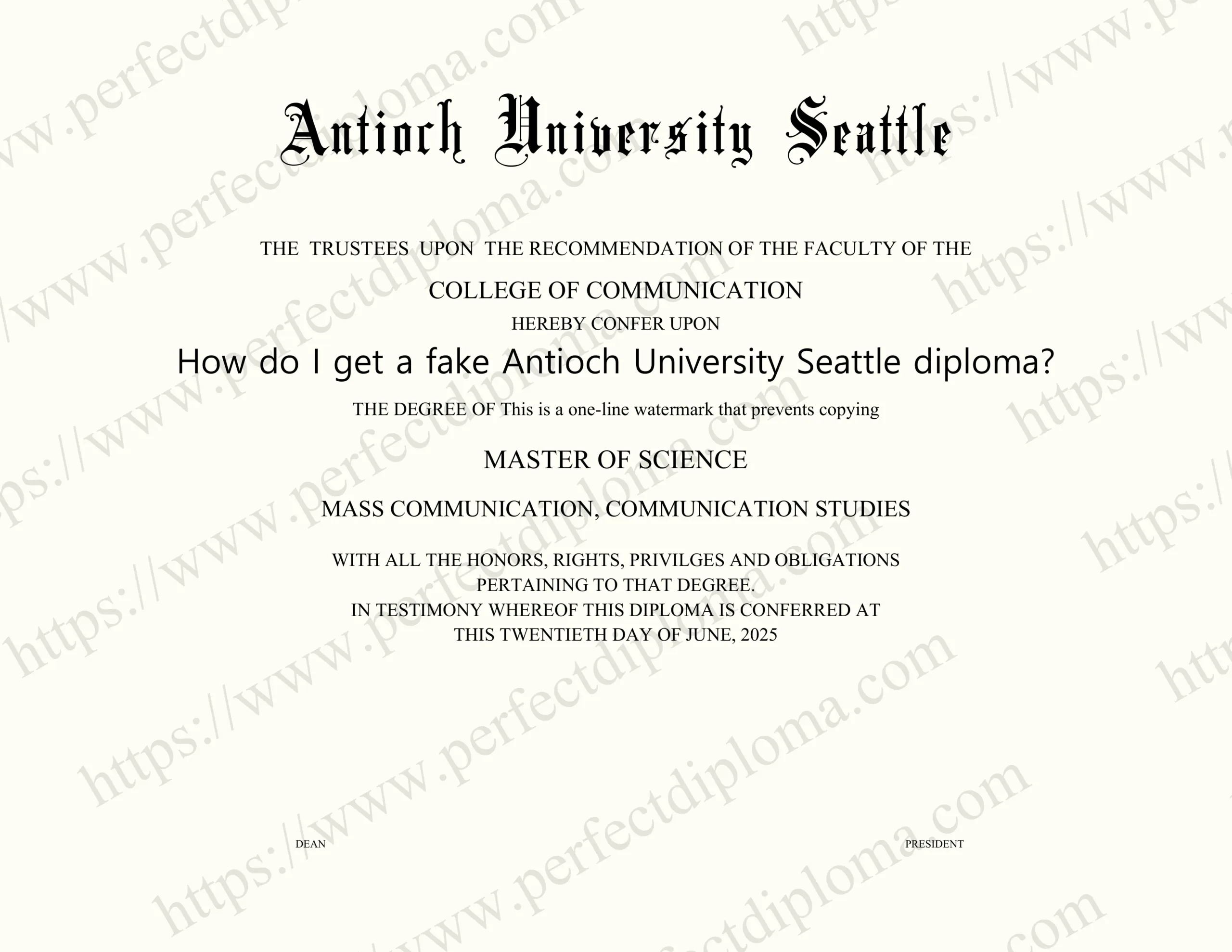 How do I get a fake Antioch University Seattle diploma?