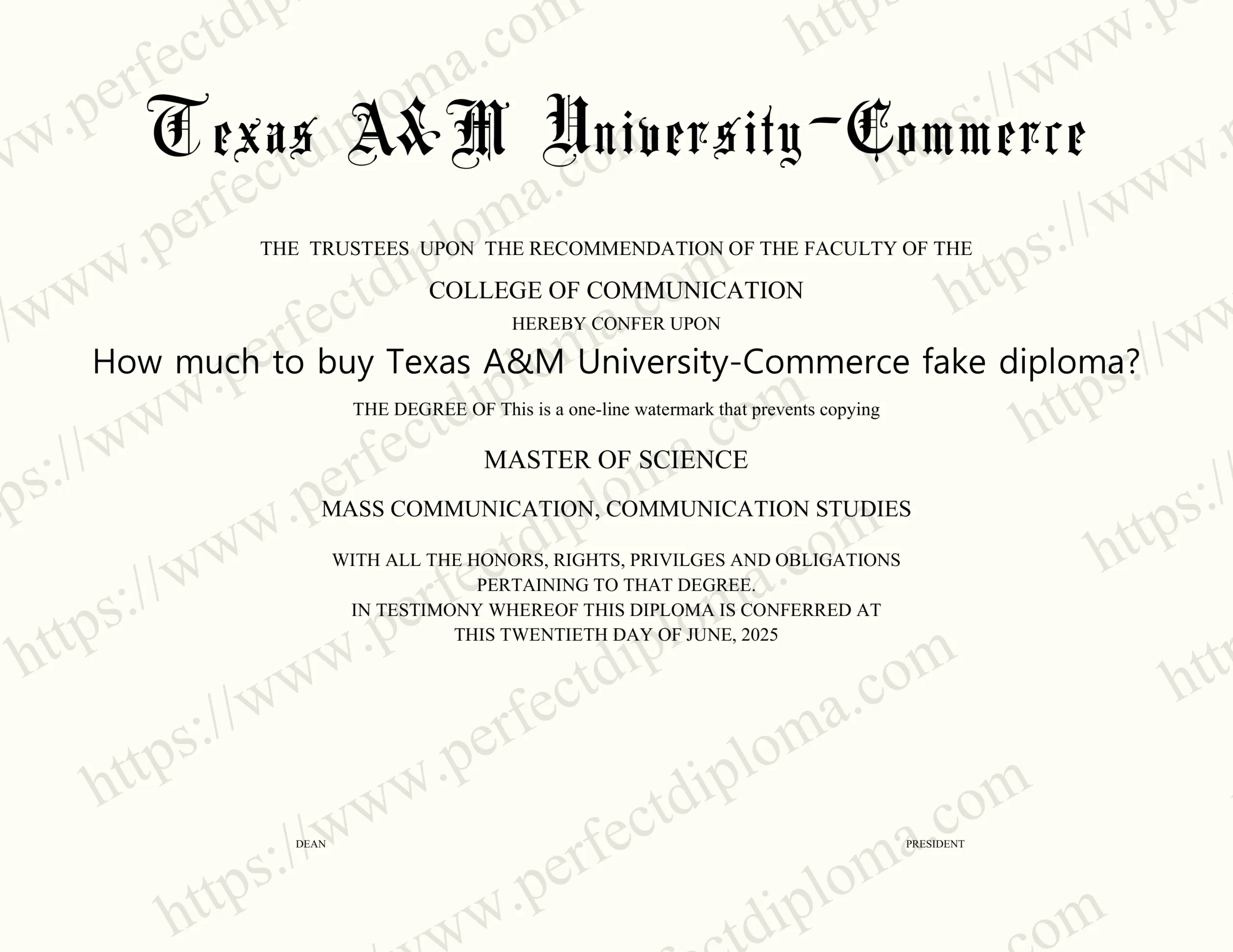 How much to buy Texas A&M University-Commerce fake diploma?