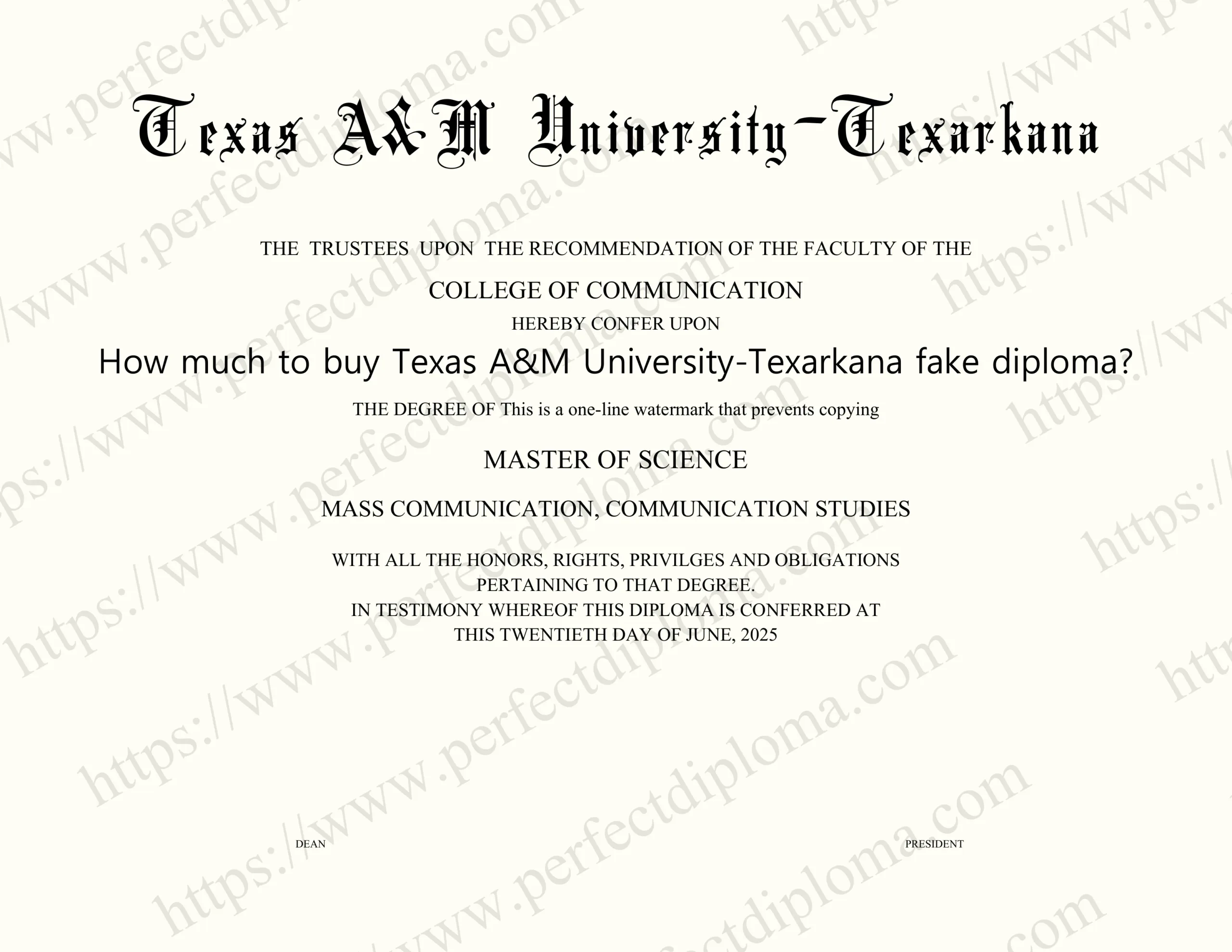How much to buy Texas A&M University-Texarkana fake diploma?