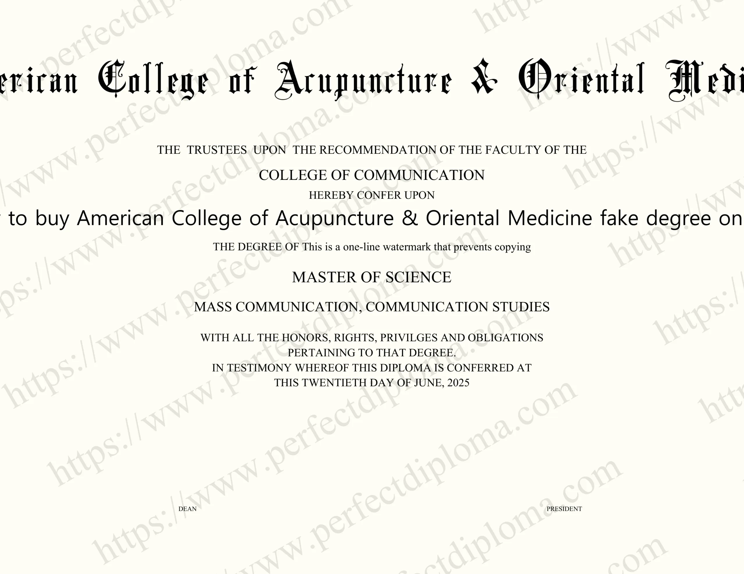 How to buy American College of Acupuncture & Oriental Medicine fake degree online?