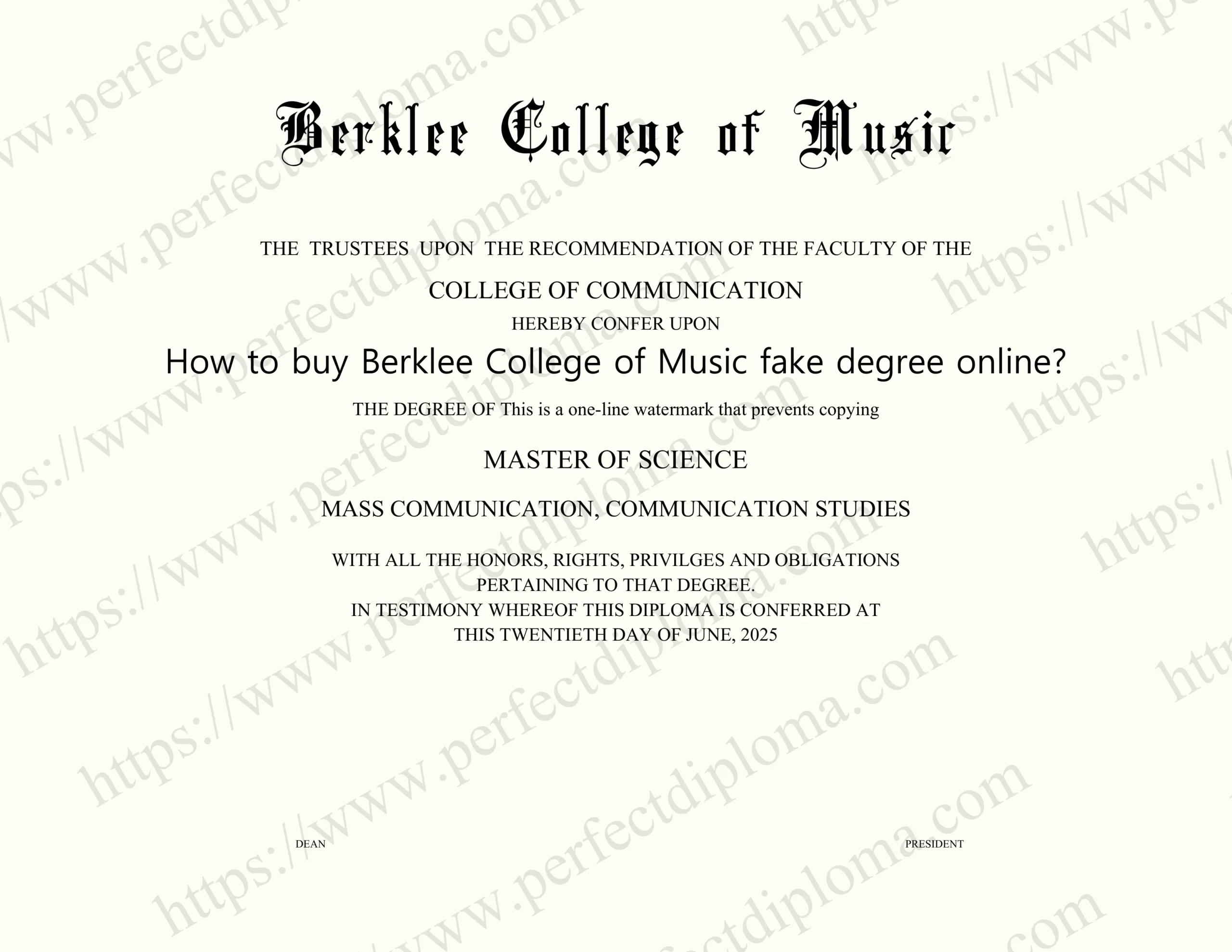 How to buy Berklee College of Music fake degree online?