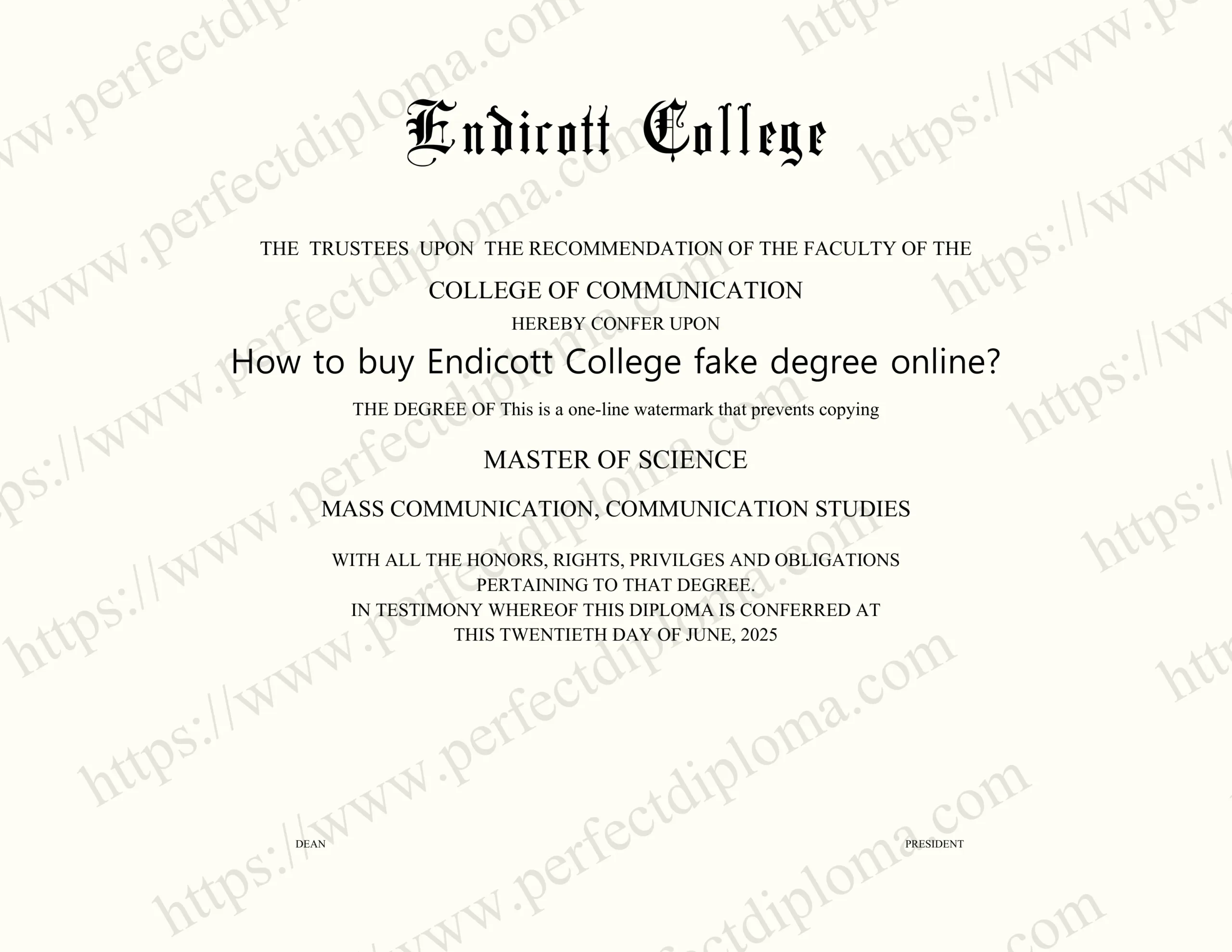 How to buy Endicott College fake degree online?