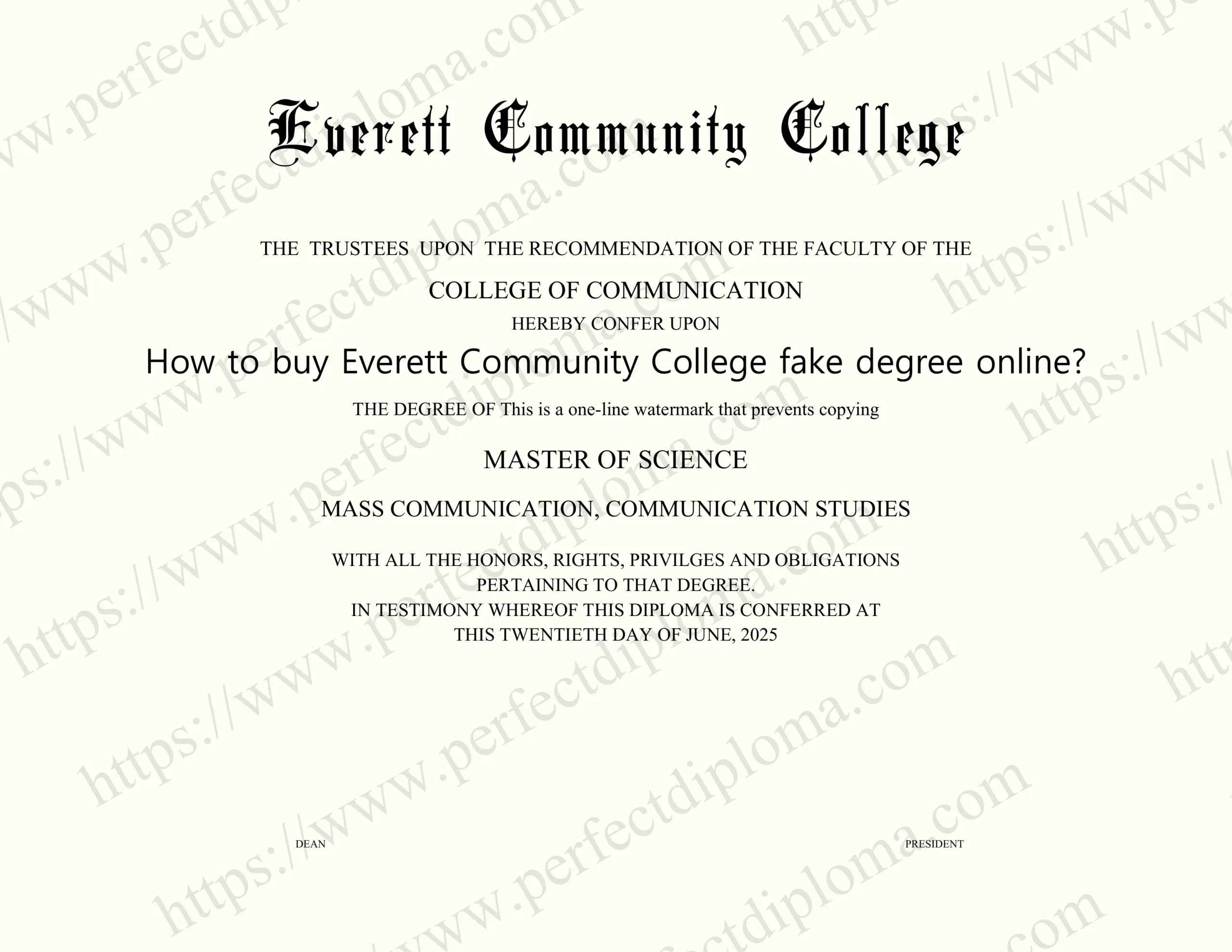 How to buy Everett Community College fake degree online?