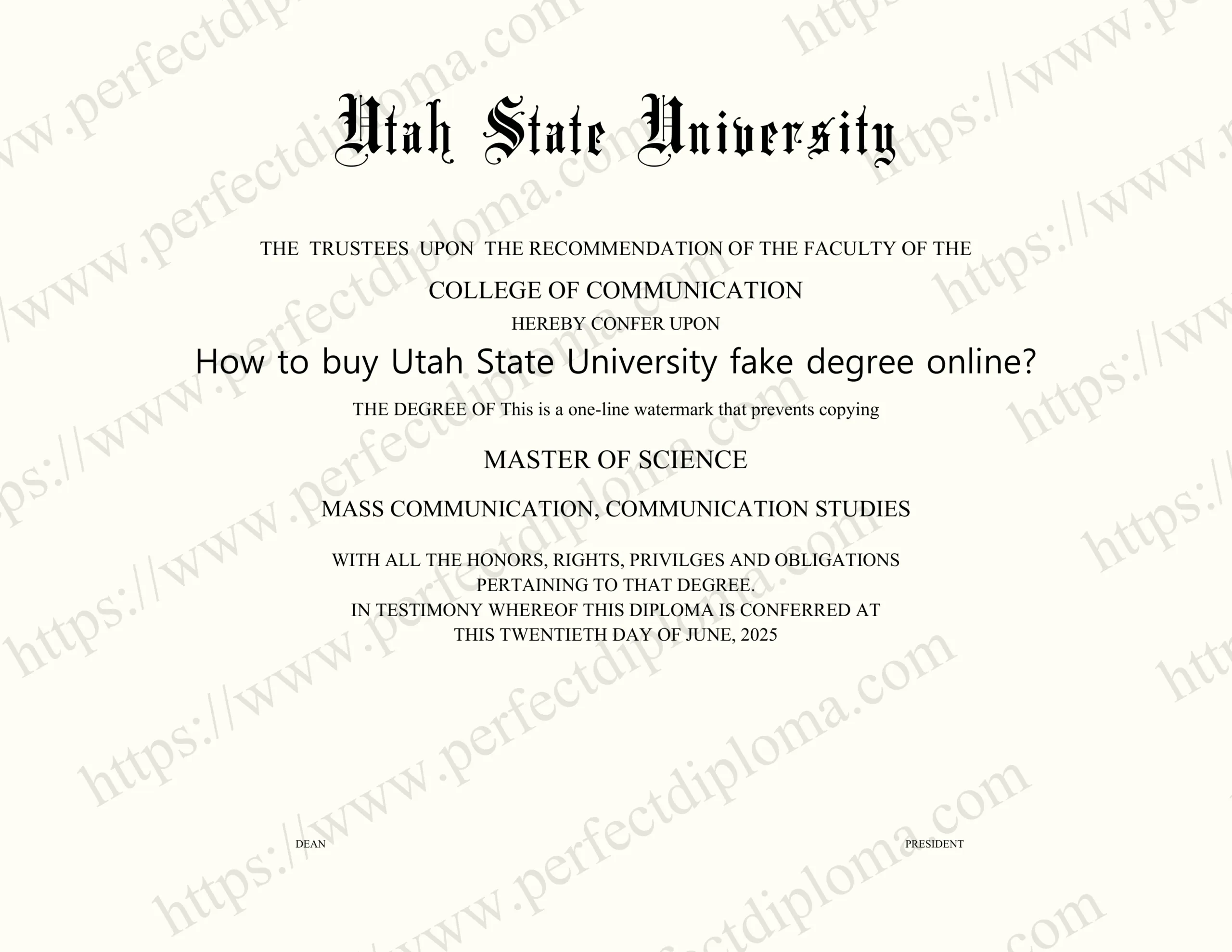 How to buy Utah State University fake degree online?