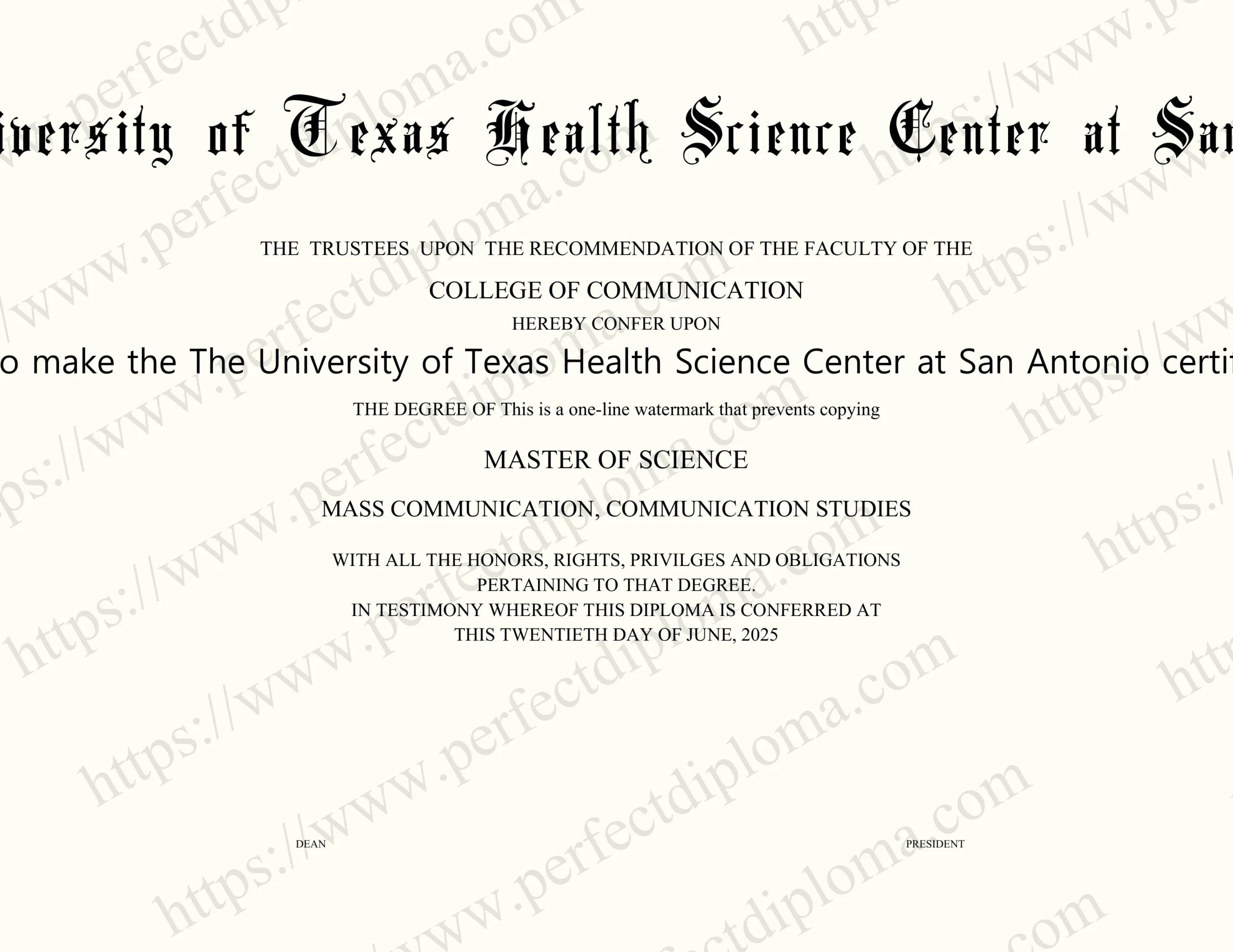 How to make the The University of Texas Health Science Center at San Antonio certificate?