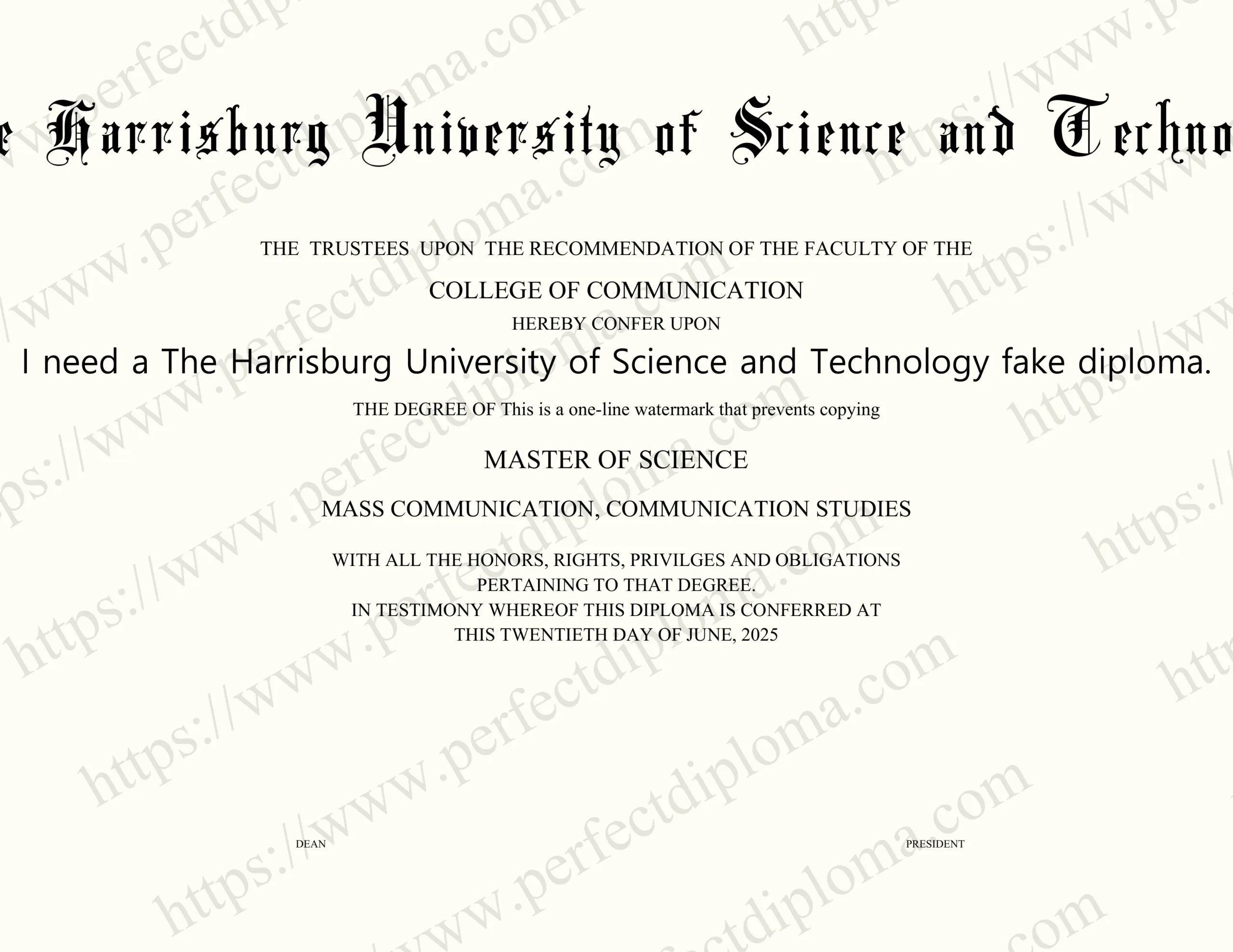 I need a The Harrisburg University of Science and Technology fake diploma.