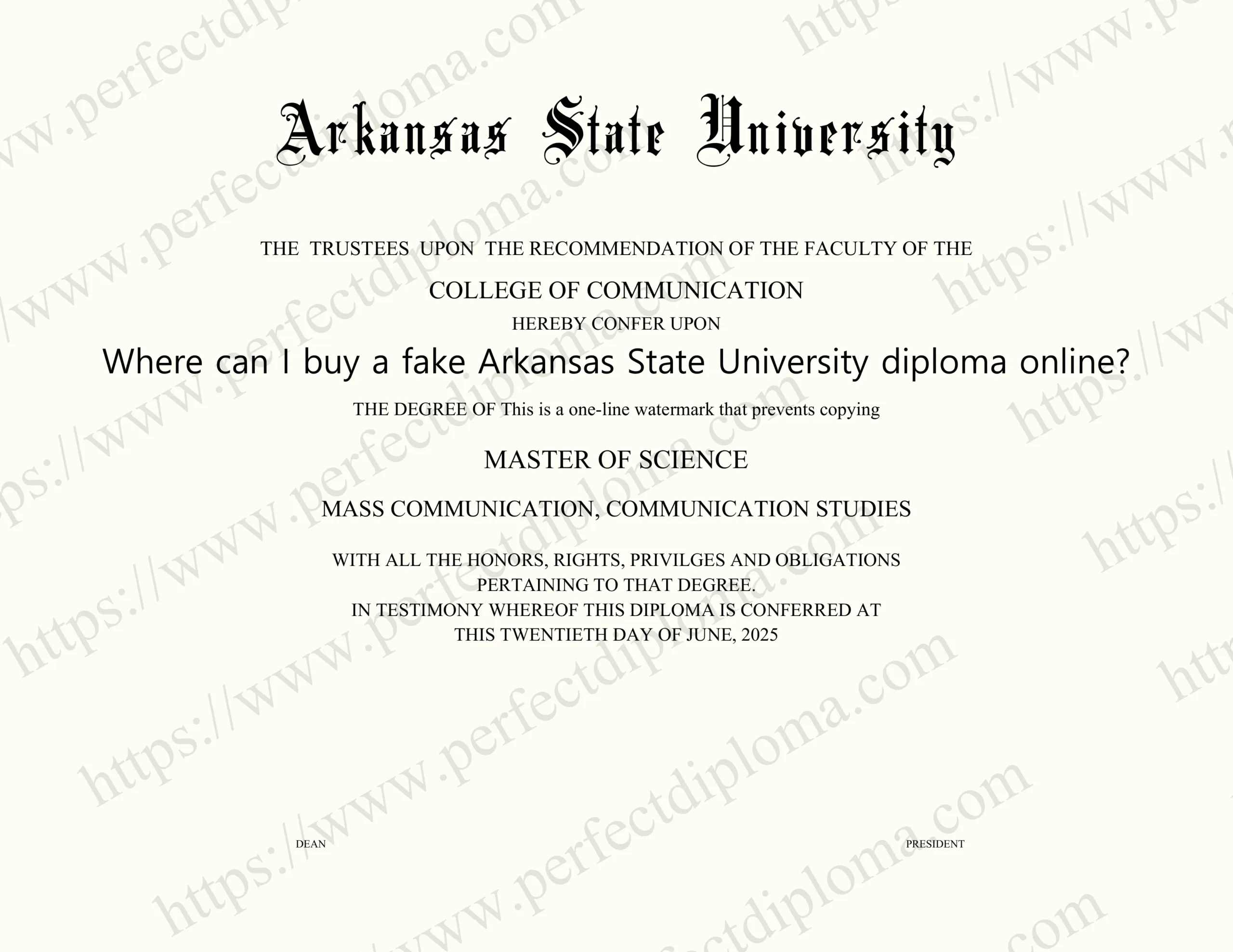 Where can I buy a fake Arkansas State University diploma online?