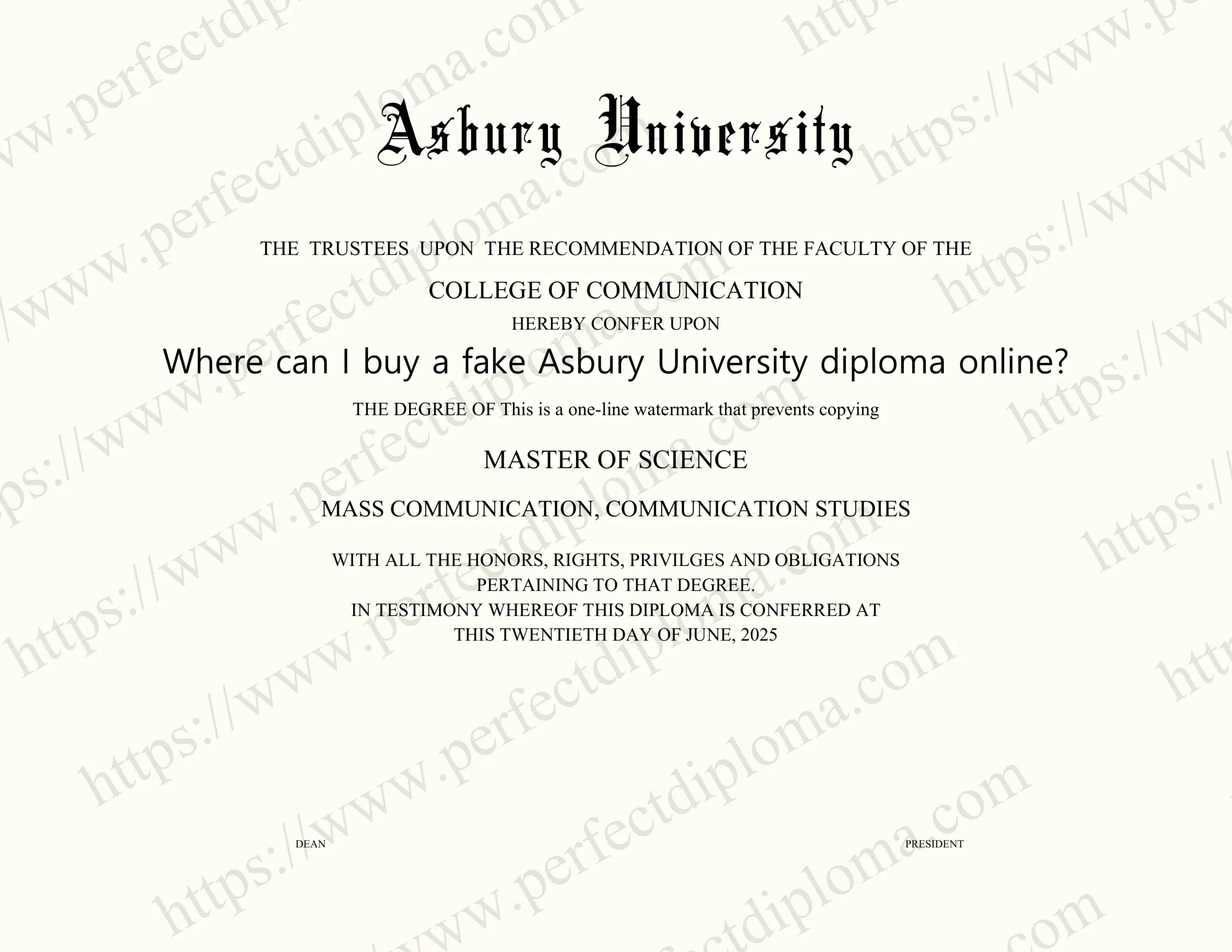Where can I buy a fake Asbury University diploma online?