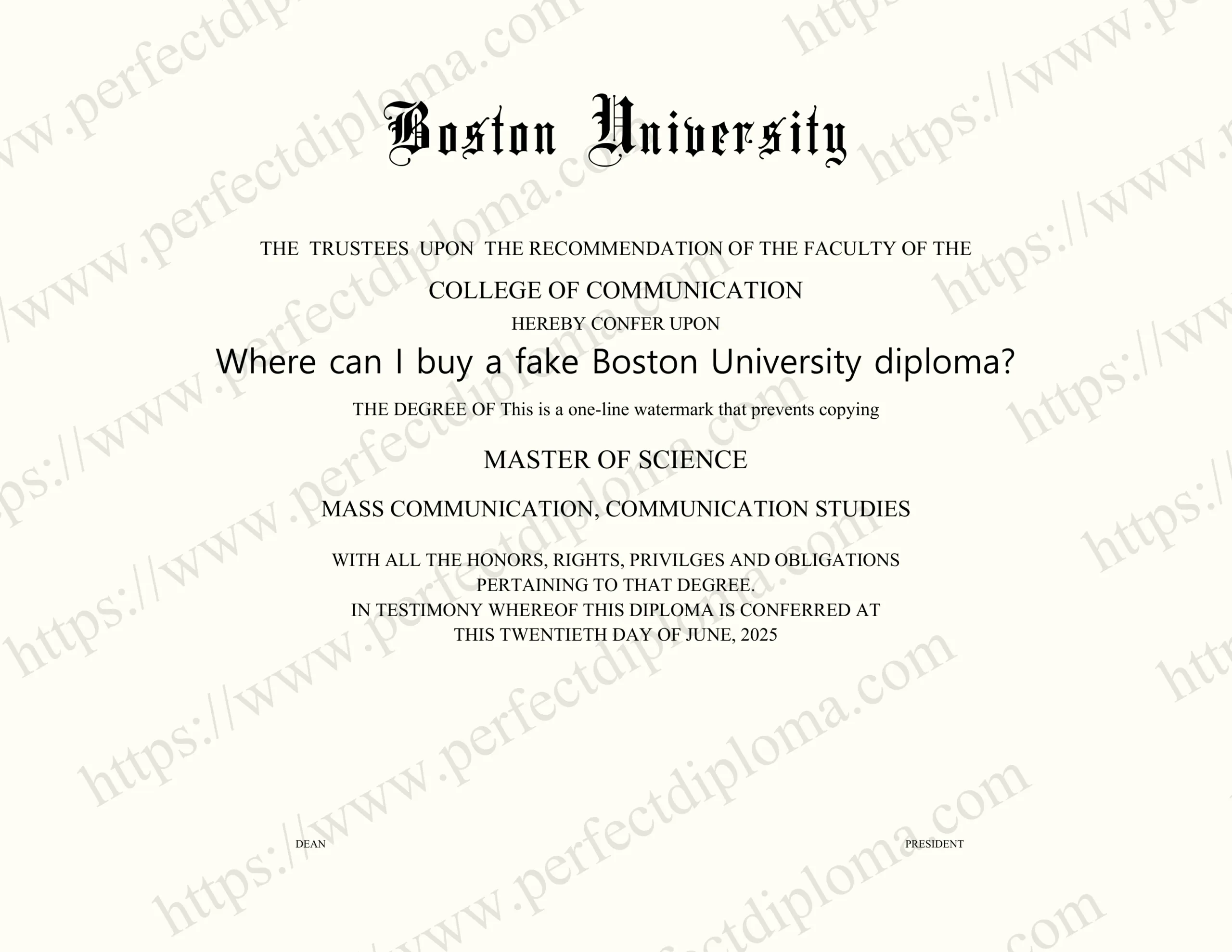 Where can I buy a fake Boston University diploma?