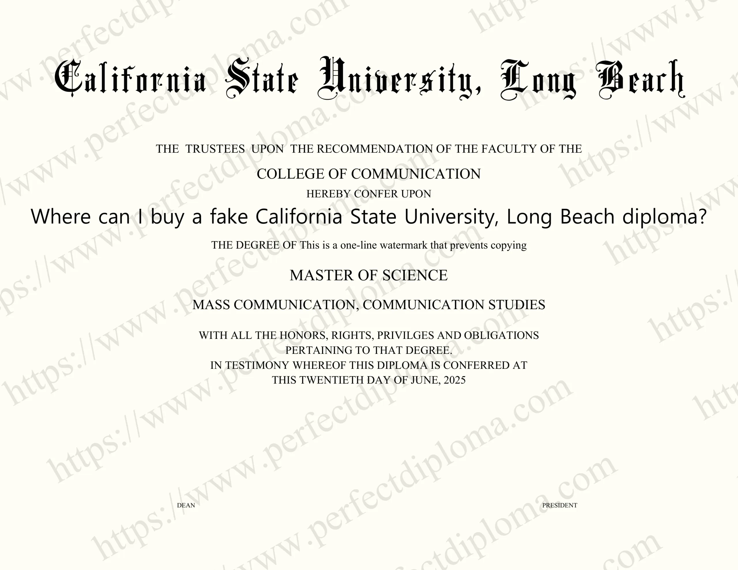 Where can I buy a fake California State University, Long Beach diploma?