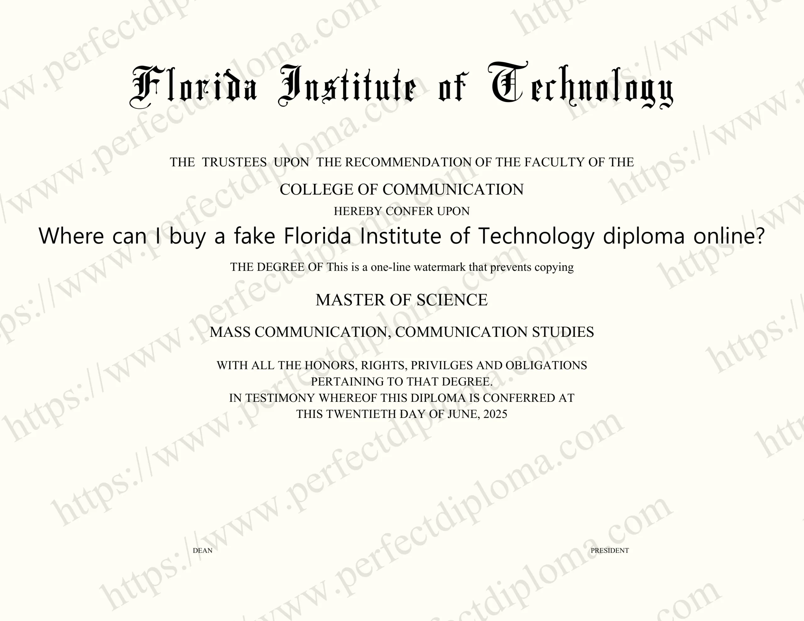 Where can I buy a fake Florida Institute of Technology diploma online?