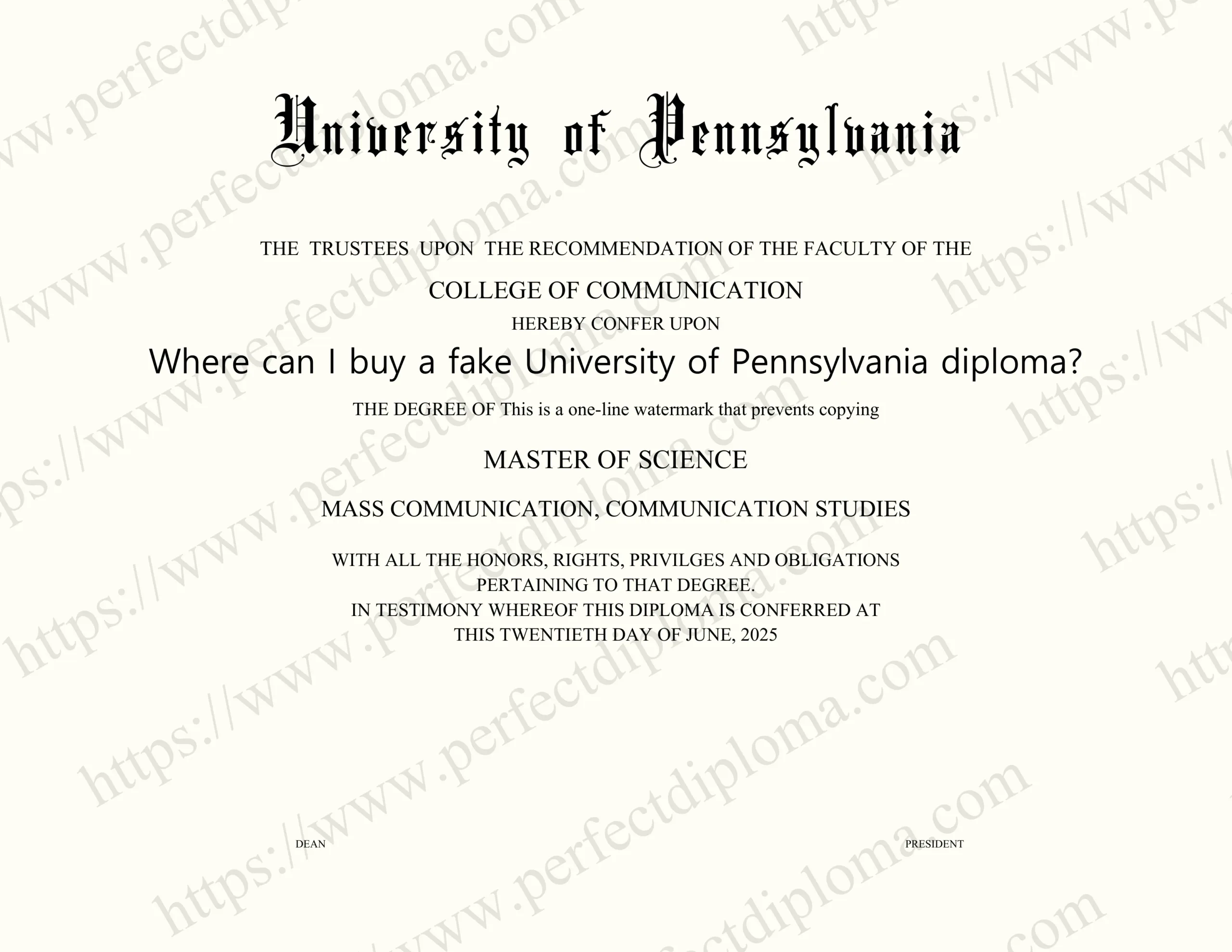 Where can I buy a fake University of Pennsylvania diploma?