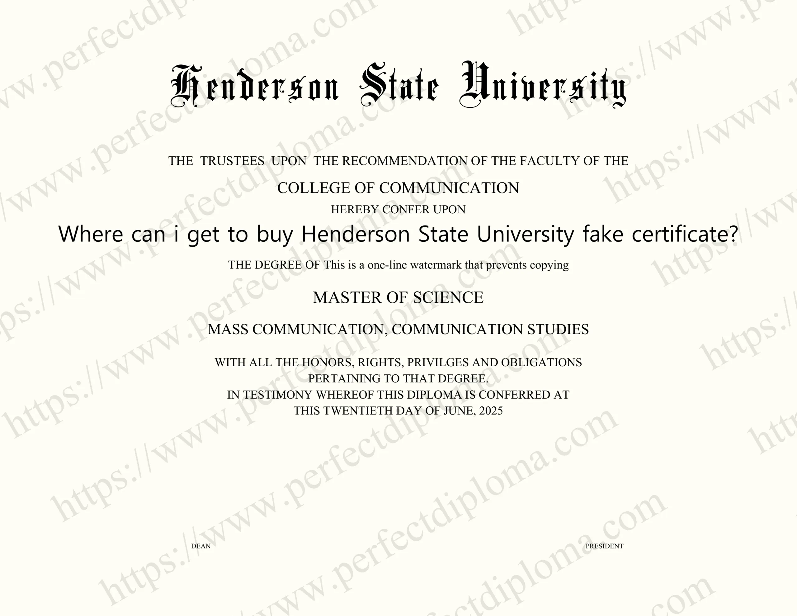 Where can i get to buy Henderson State University fake certificate?