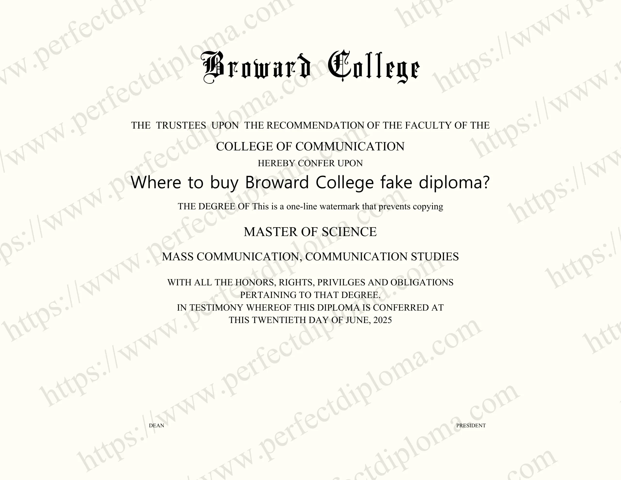 Where to buy Broward College fake diploma?