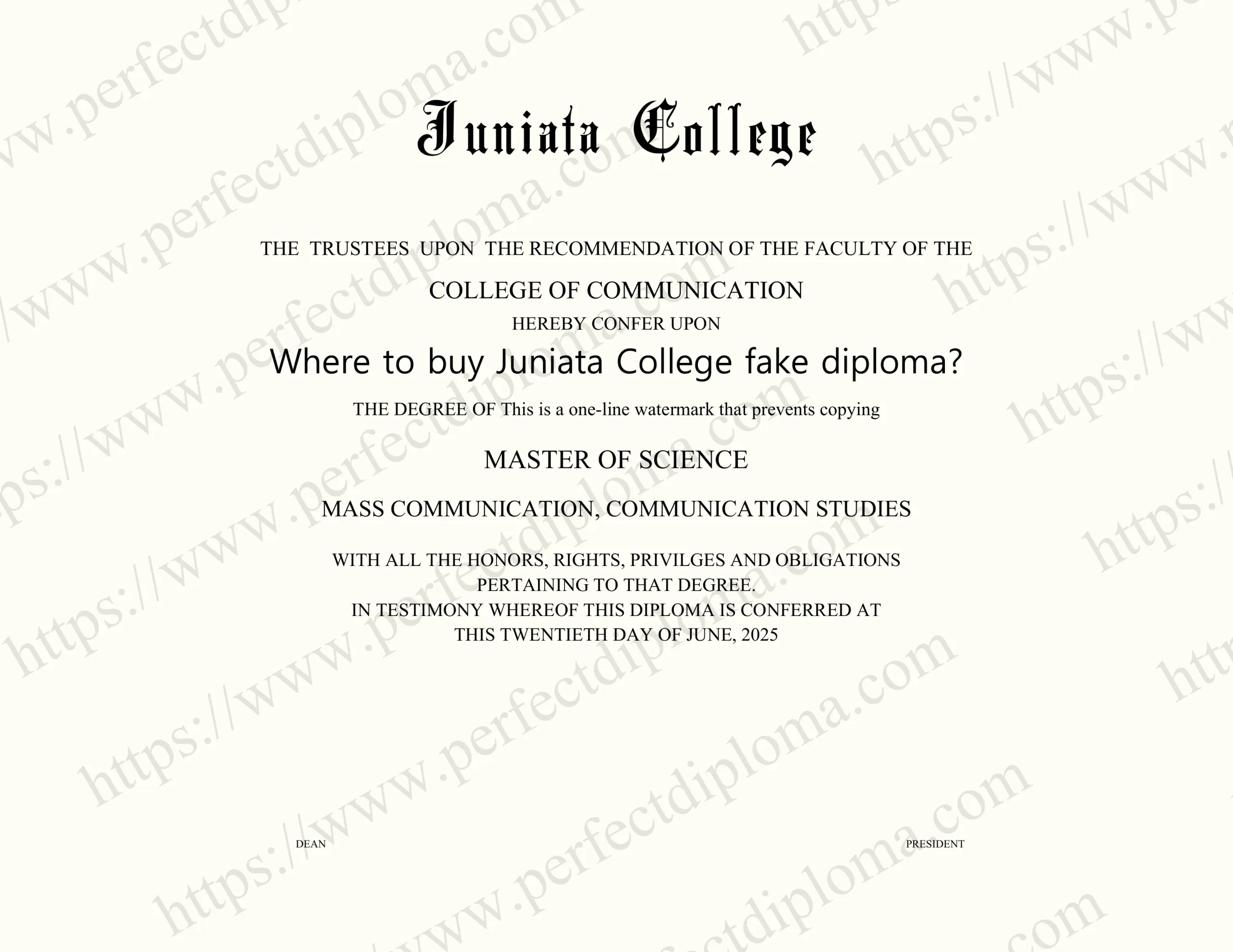 Where to buy Juniata College fake diploma?