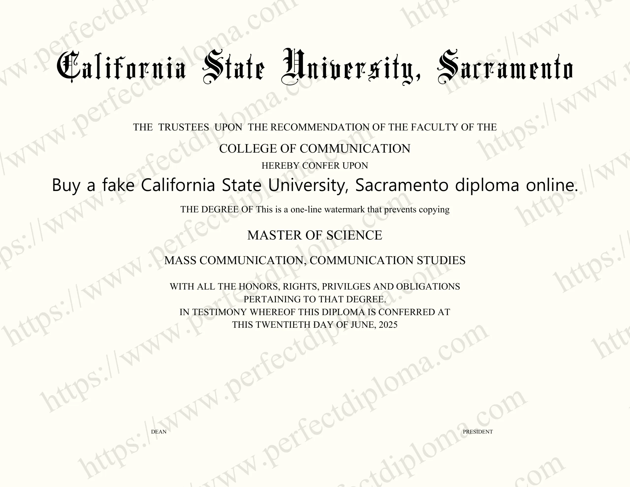 Buy a fake California State University, Sacramento diploma online.