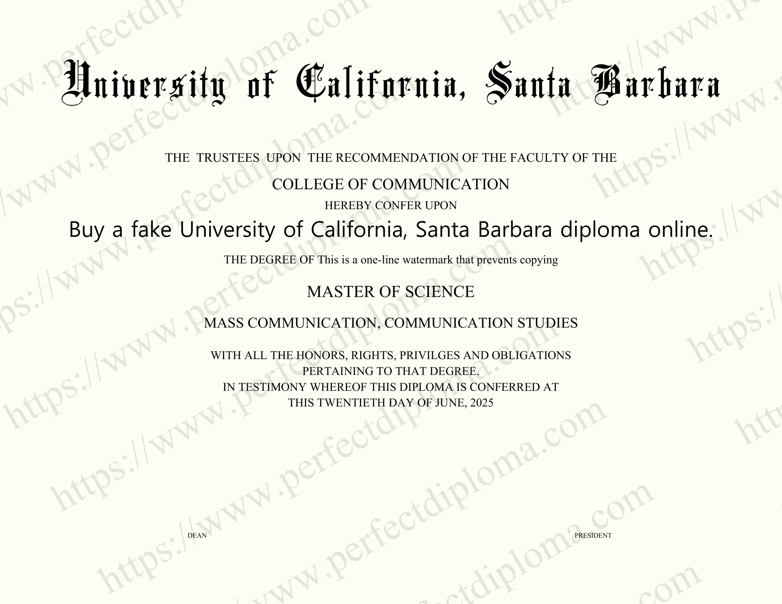 Buy a fake University of California, Santa Barbara diploma online.