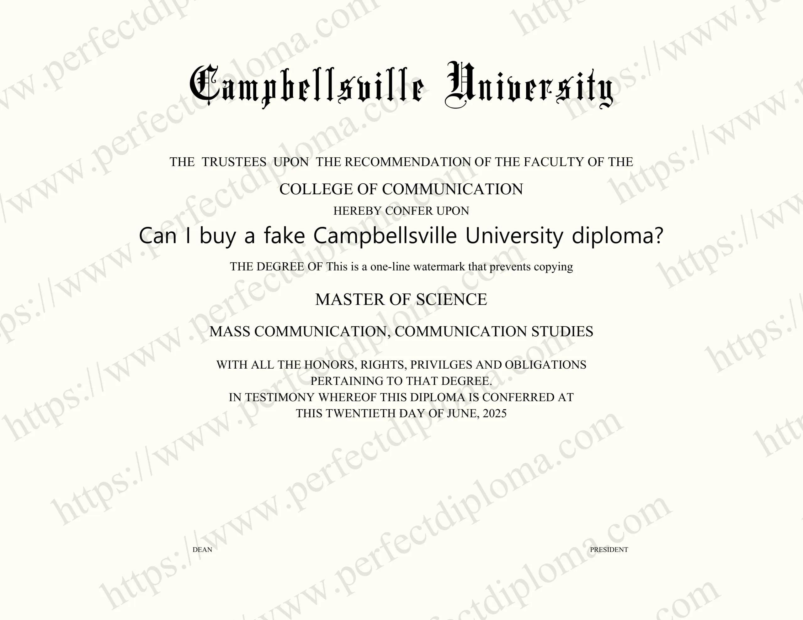 Can I buy a fake Campbellsville University diploma?