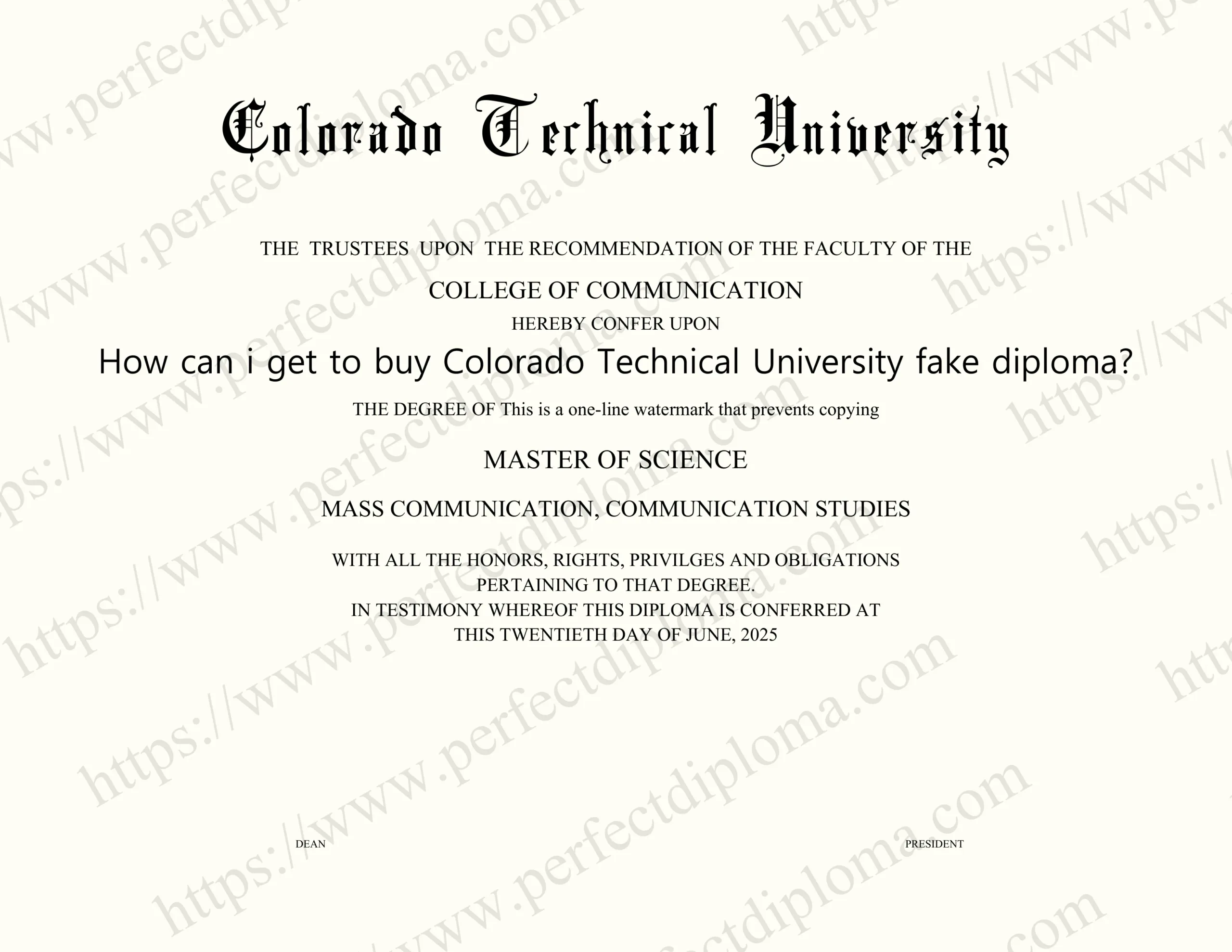 How can i get to buy Colorado Technical University fake diploma?