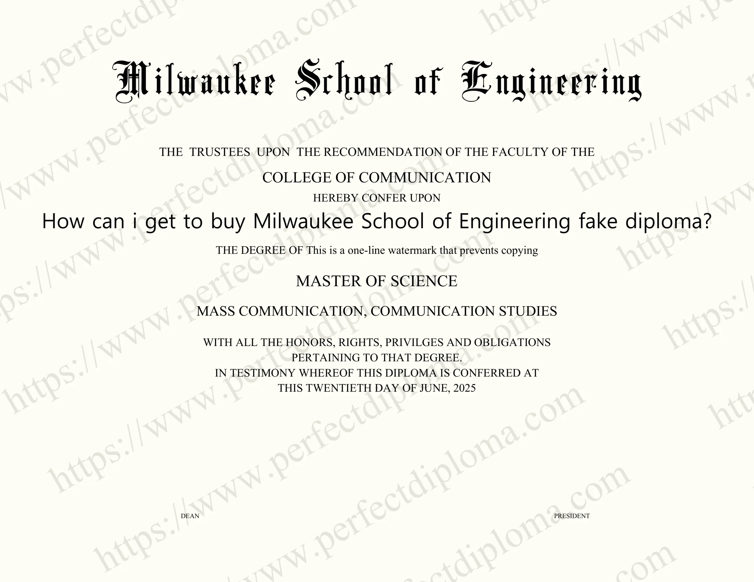 How can i get to buy Milwaukee School of Engineering fake diploma?