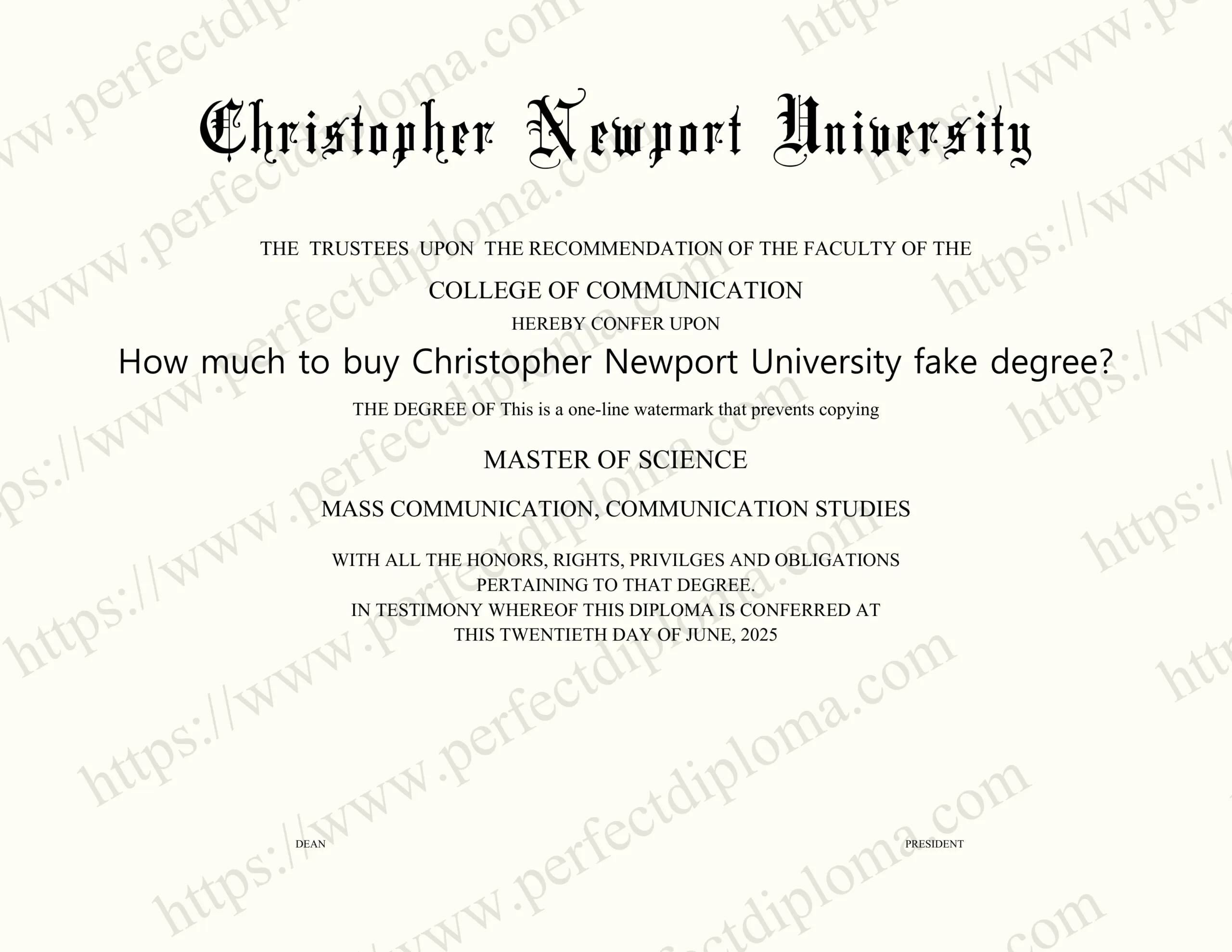 How much to buy Christopher Newport University fake degree?