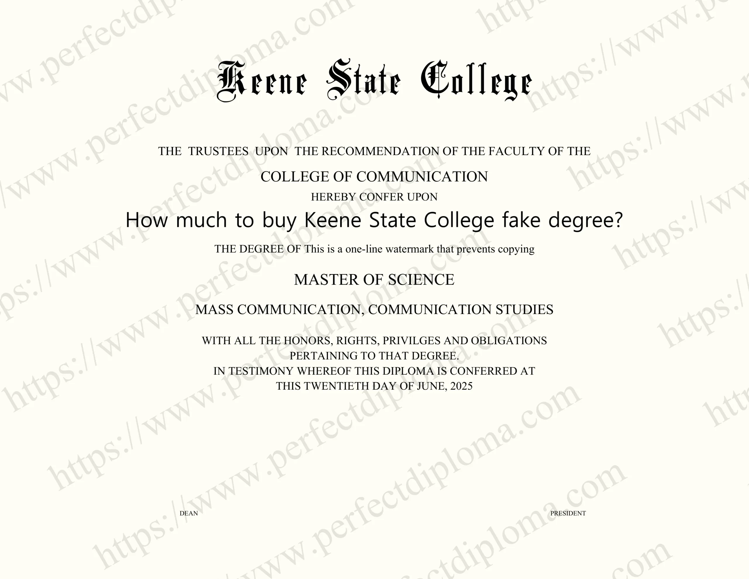 How much to buy Keene State College fake degree?