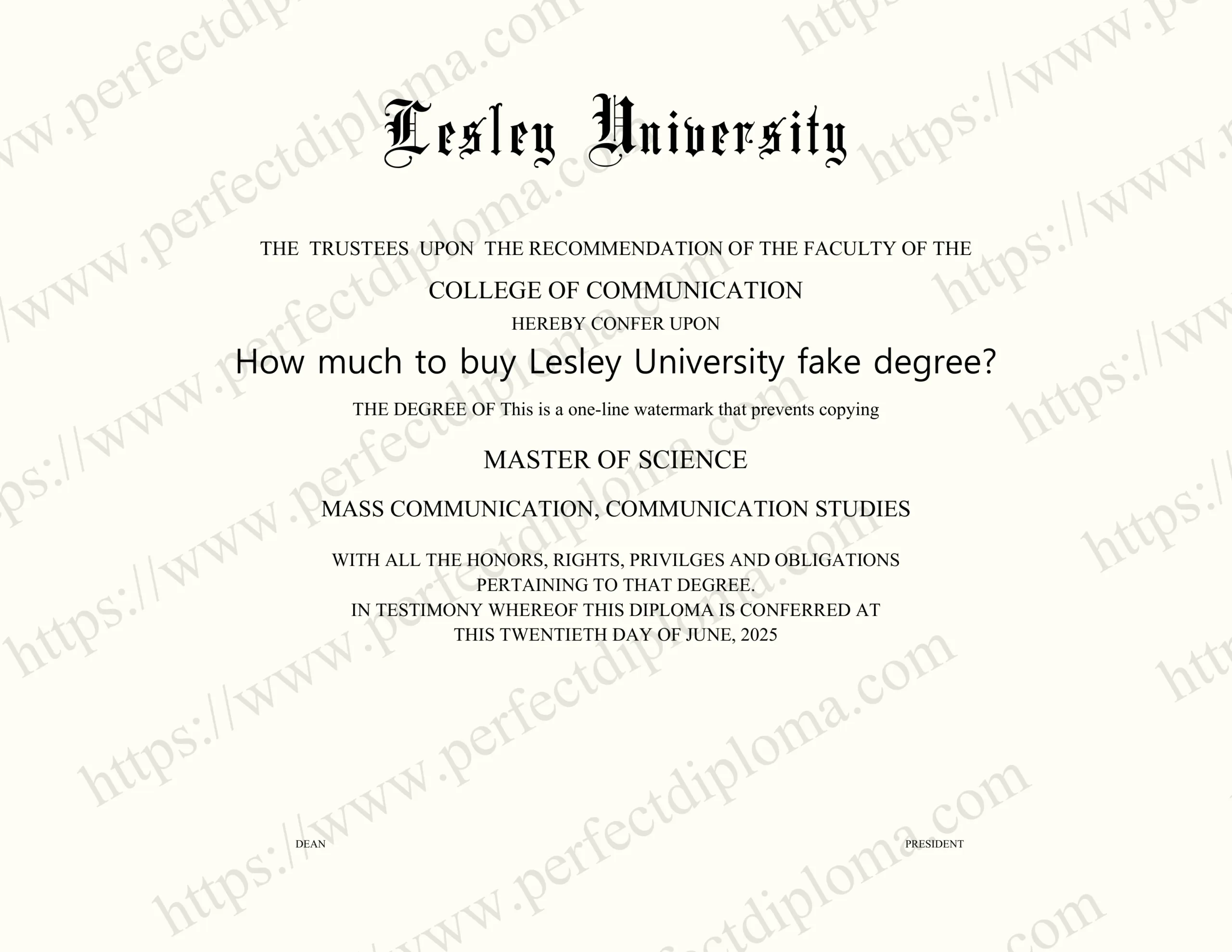 How much to buy Lesley University fake degree?