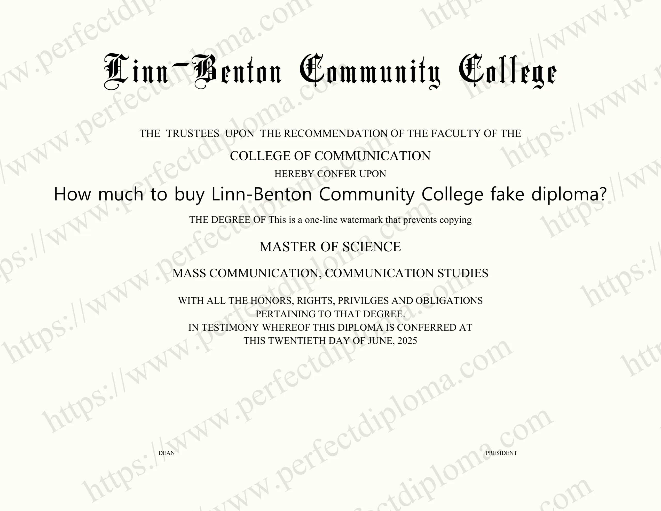 How much to buy Linn-Benton Community College fake diploma?
