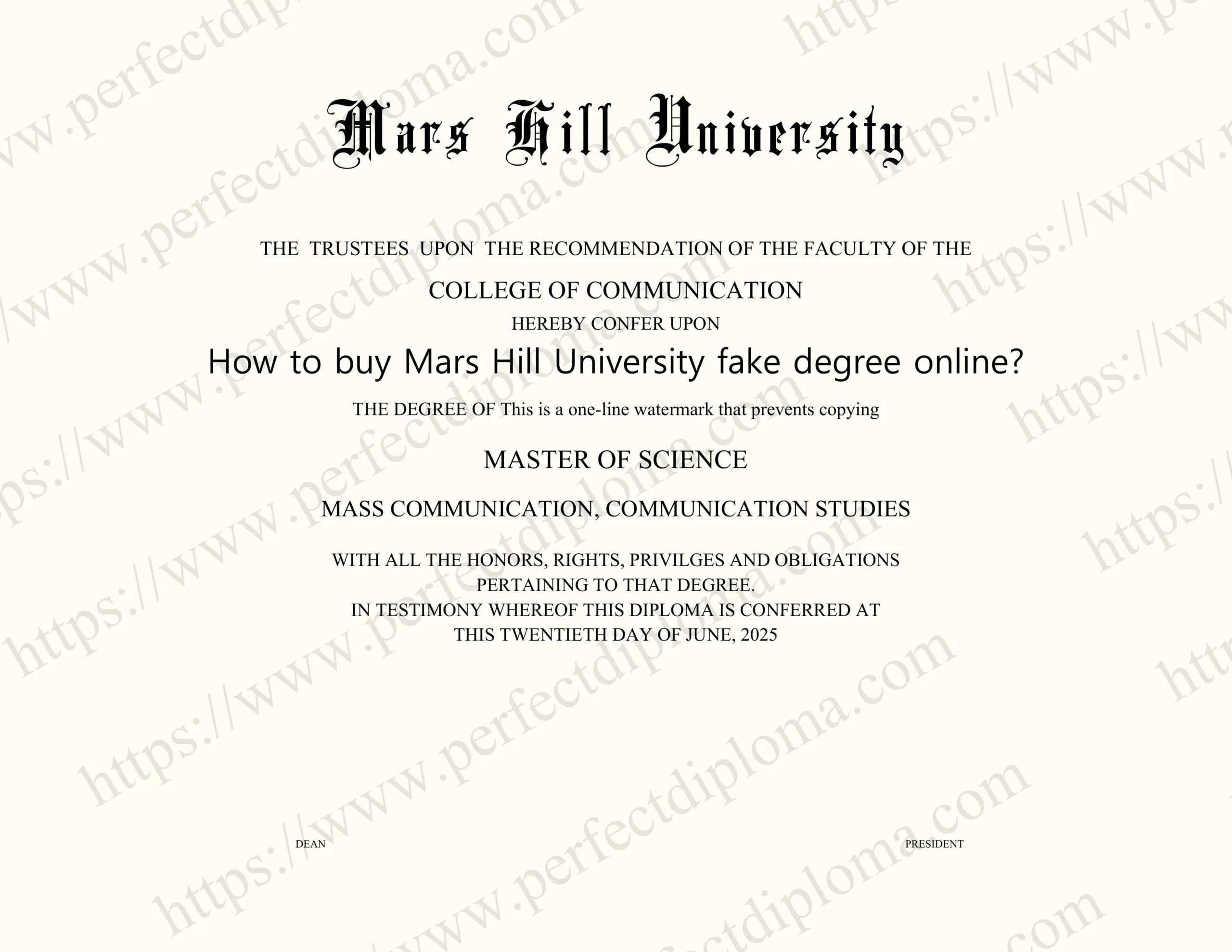 How to buy Mars Hill University fake degree online?
