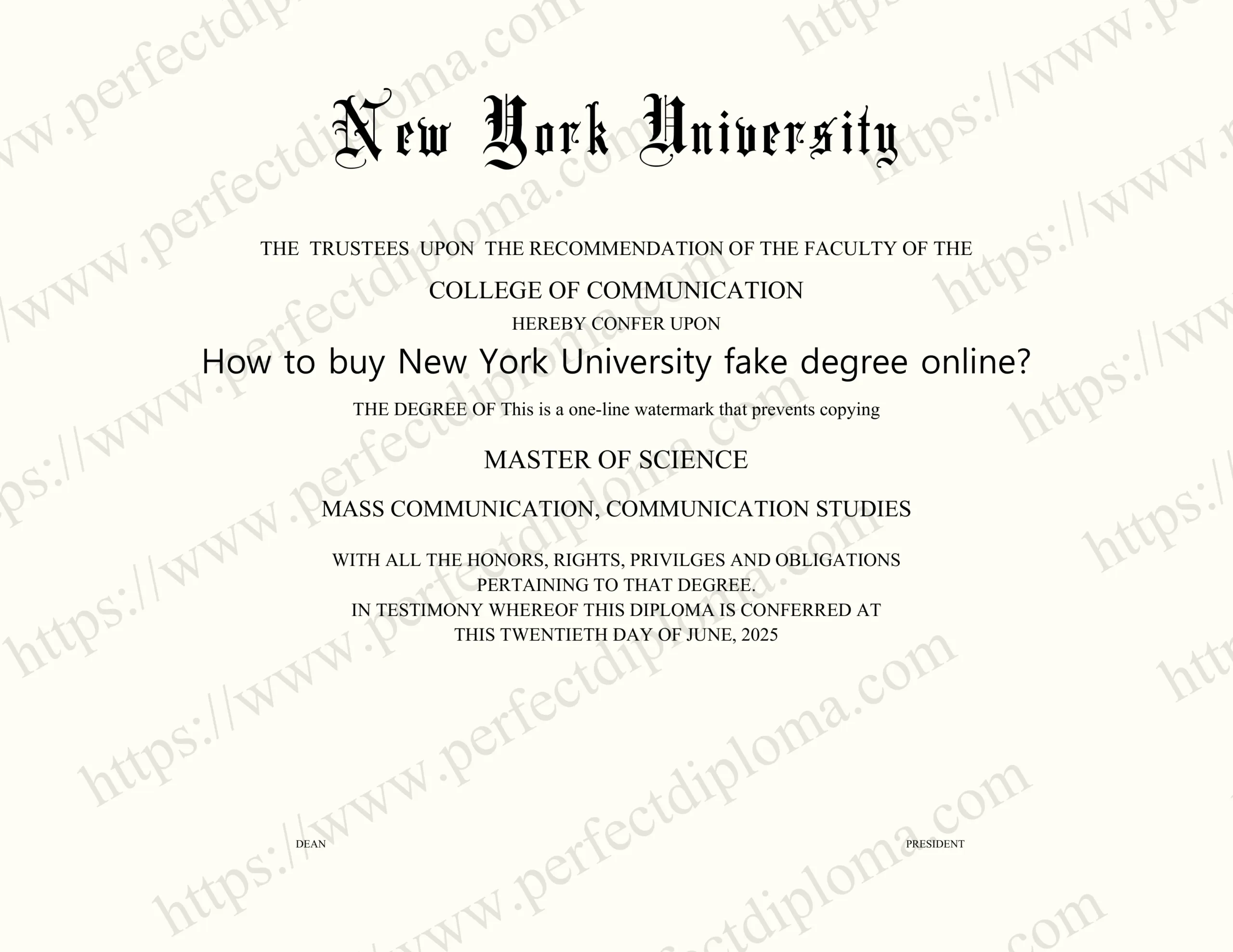 How to buy New York University fake degree online?