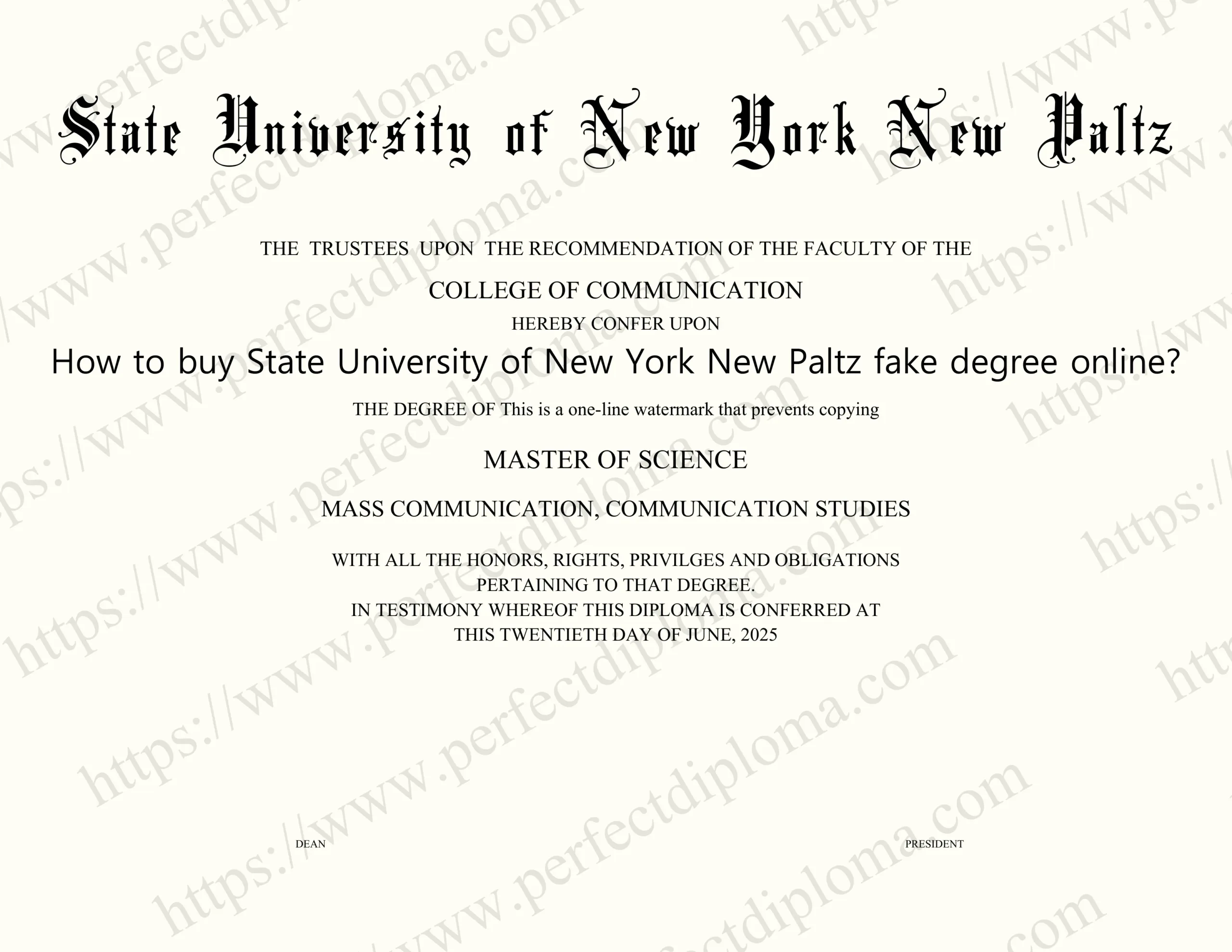 How to buy State University of New York New Paltz fake degree online?