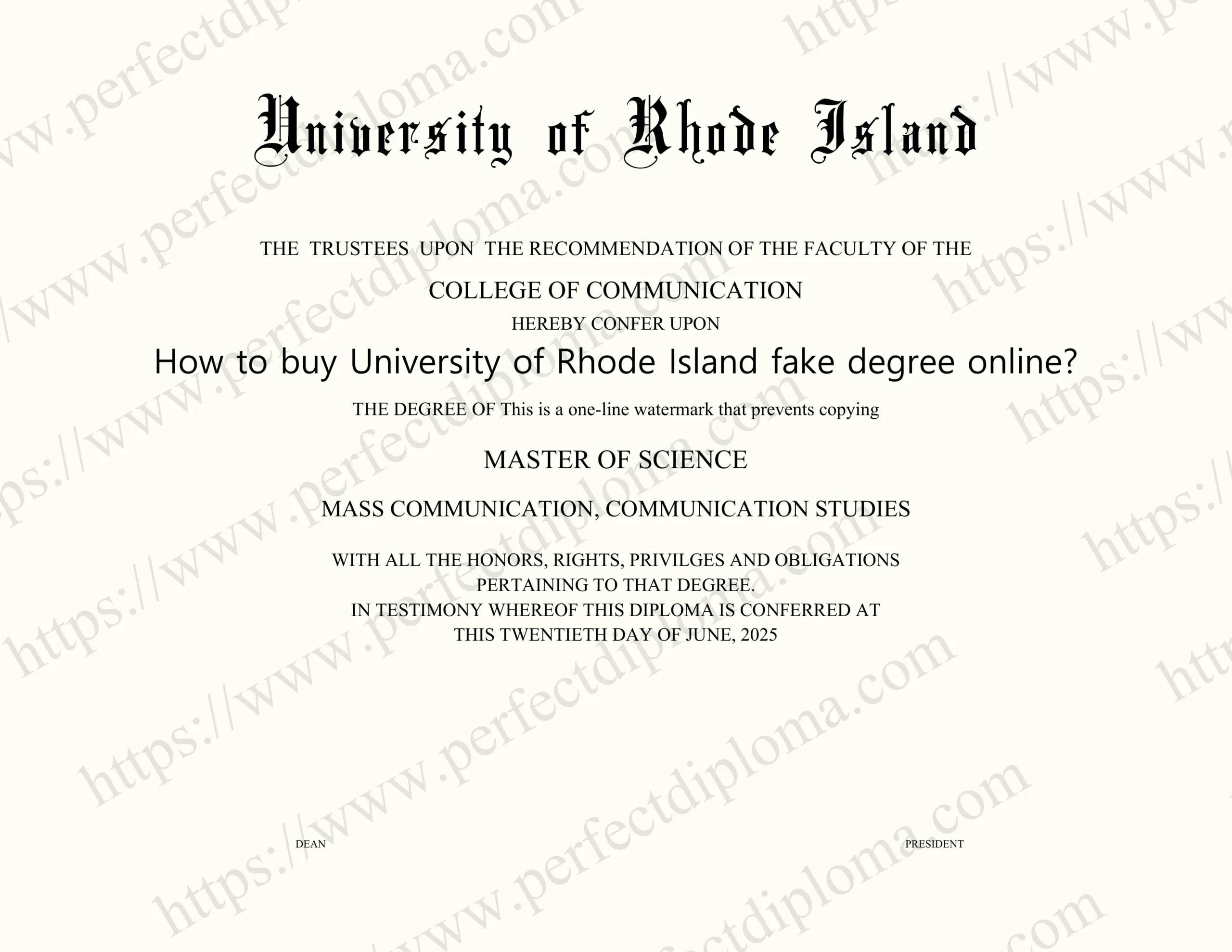 How to buy University of Rhode Island fake degree online?