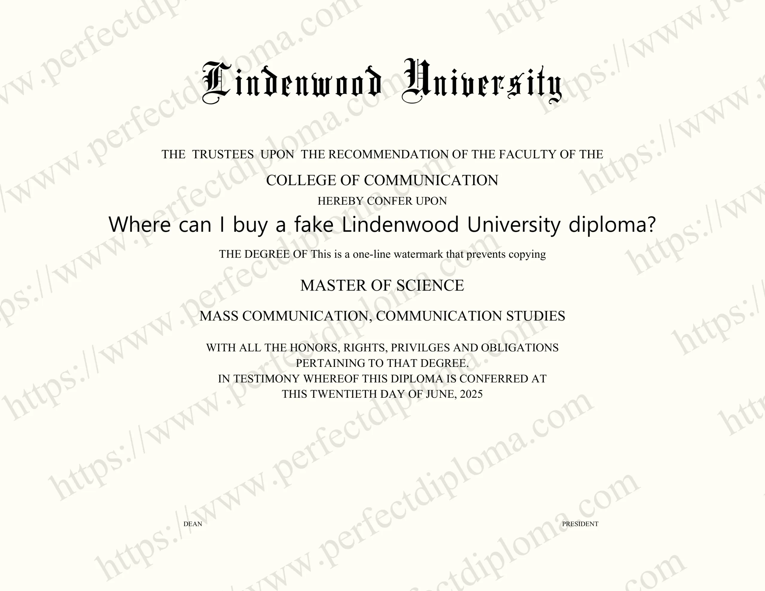 Where can I buy a fake Lindenwood University diploma?